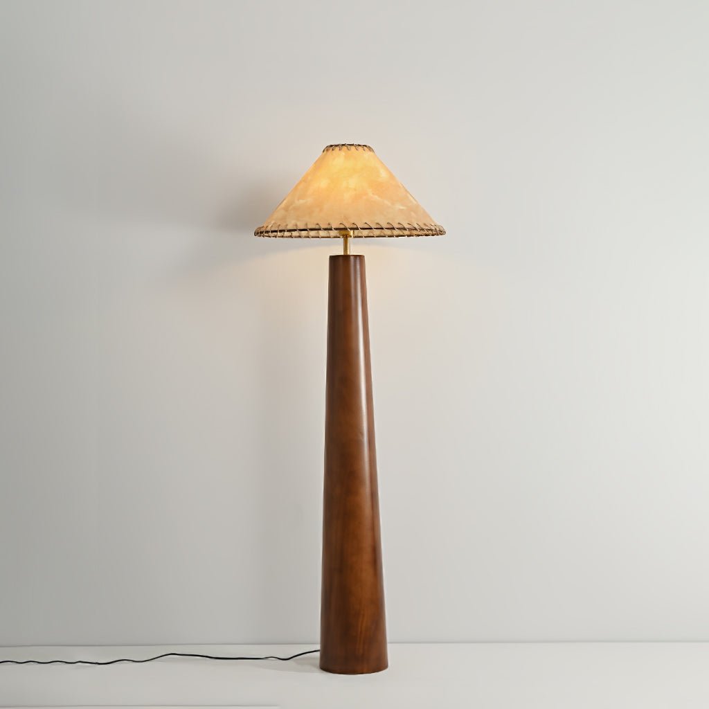Kaelin Wooden Column Floor Lamp - Letslighting