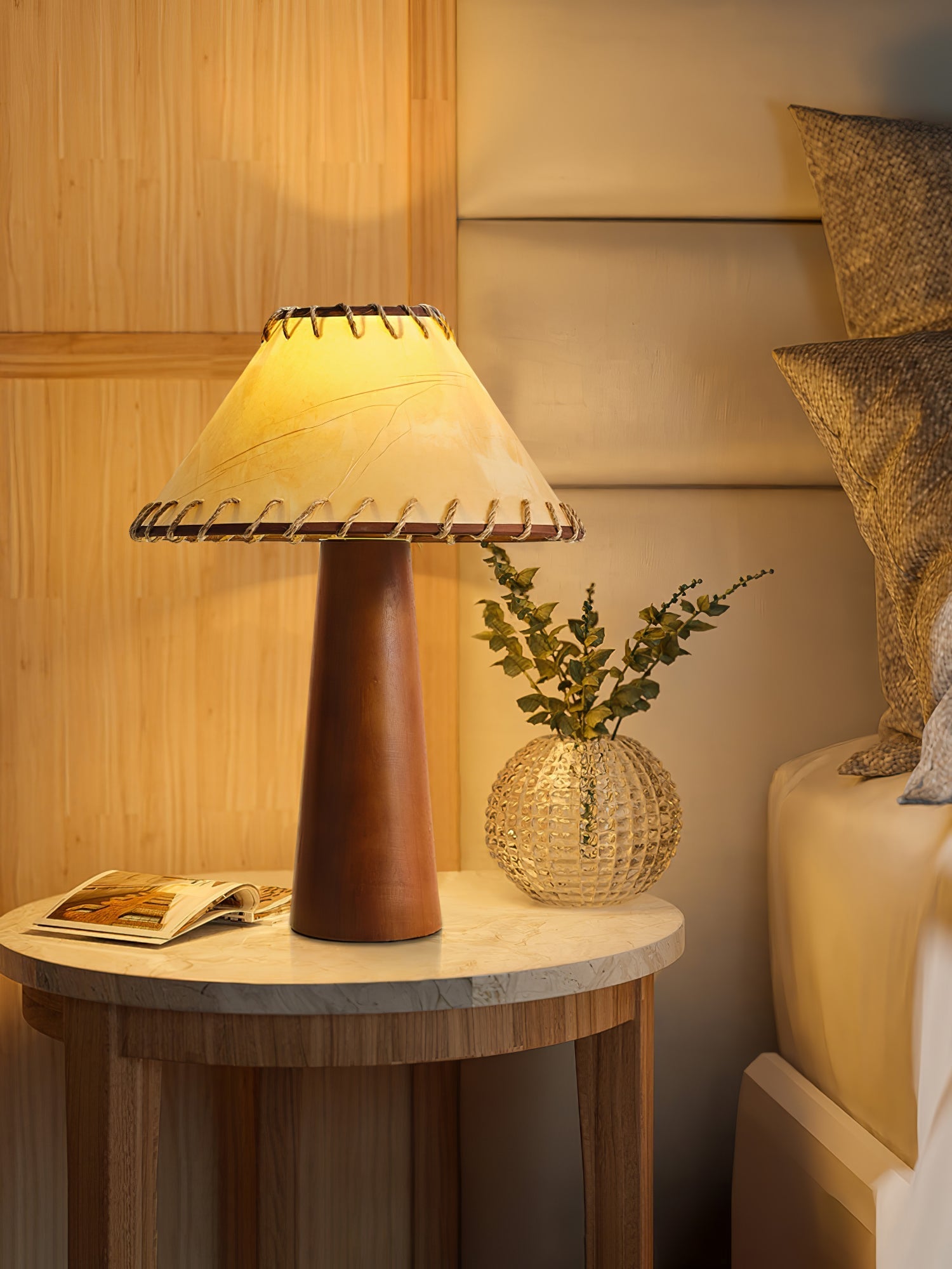 Kaelin Wooden Column Floor Lamp - Letslighting