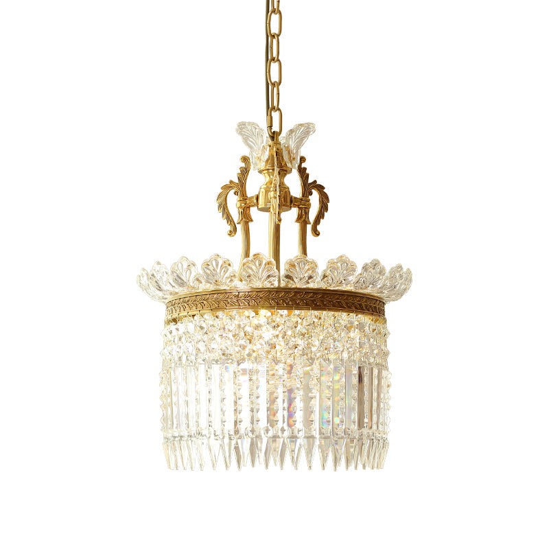 Kristy Chandelier Brass & Crystal