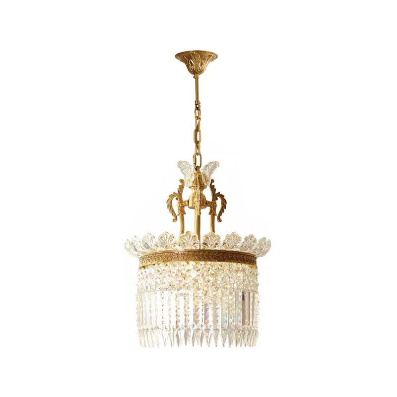 Kristy Chandelier Brass & Crystal
