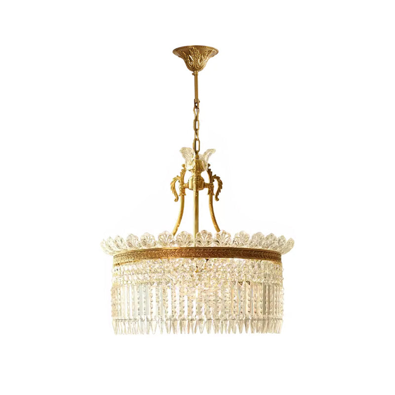 Kristy Chandelier Brass & Crystal