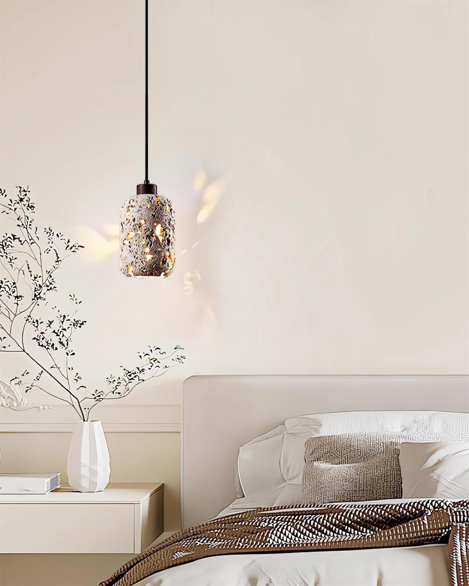 Eryno Concrete Travertine Pendant Lamp - Letslighting