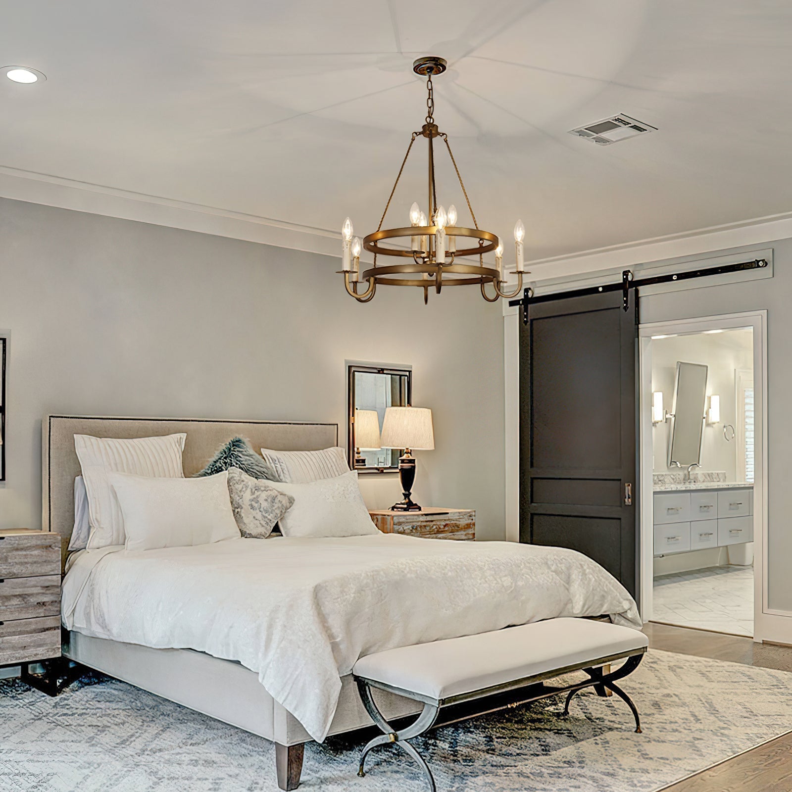 Woven Classic Wagon Wheel Plastic Chandelier - Letslighting