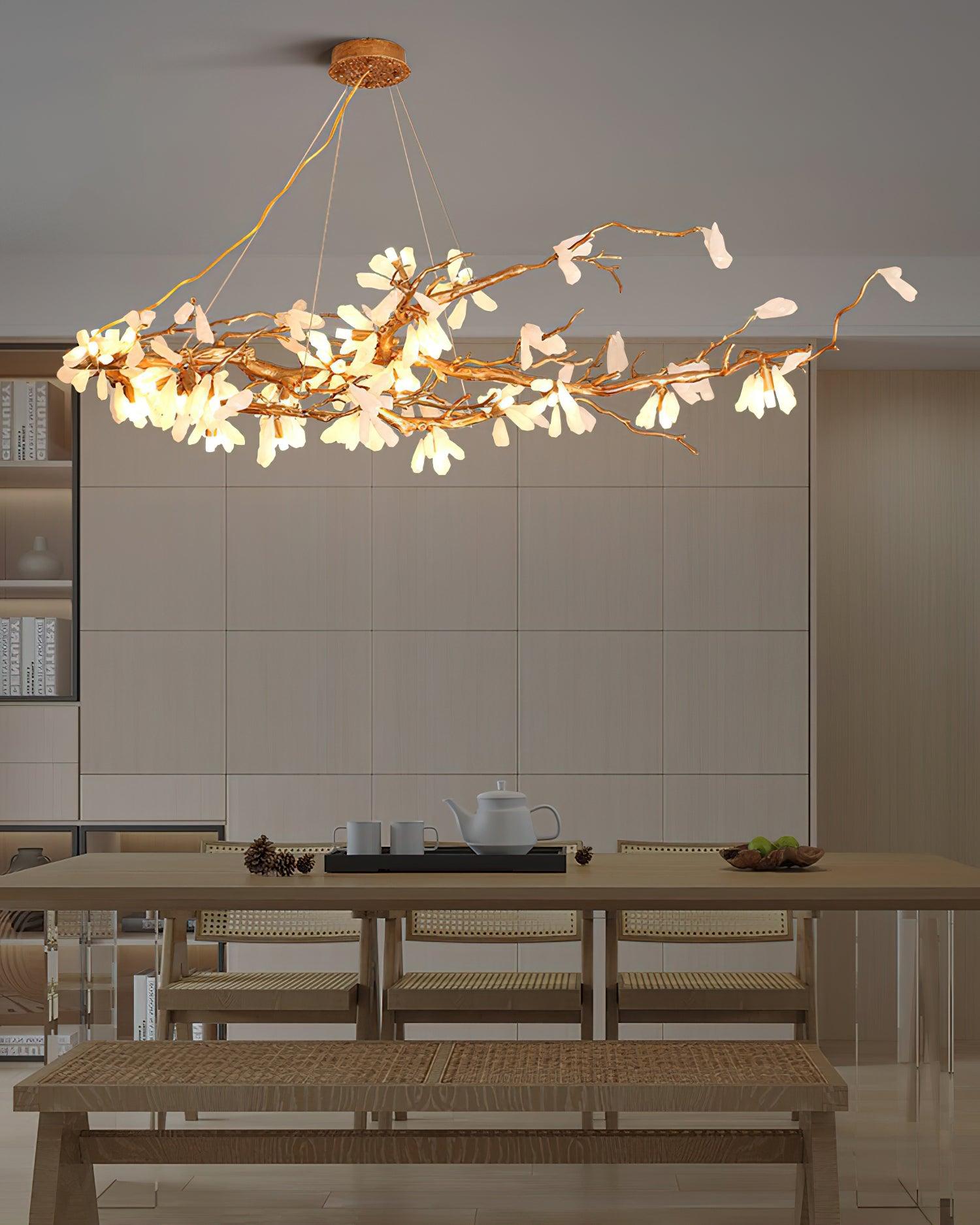 Lustra Chandelier Branch Stone Organic - Letslighting