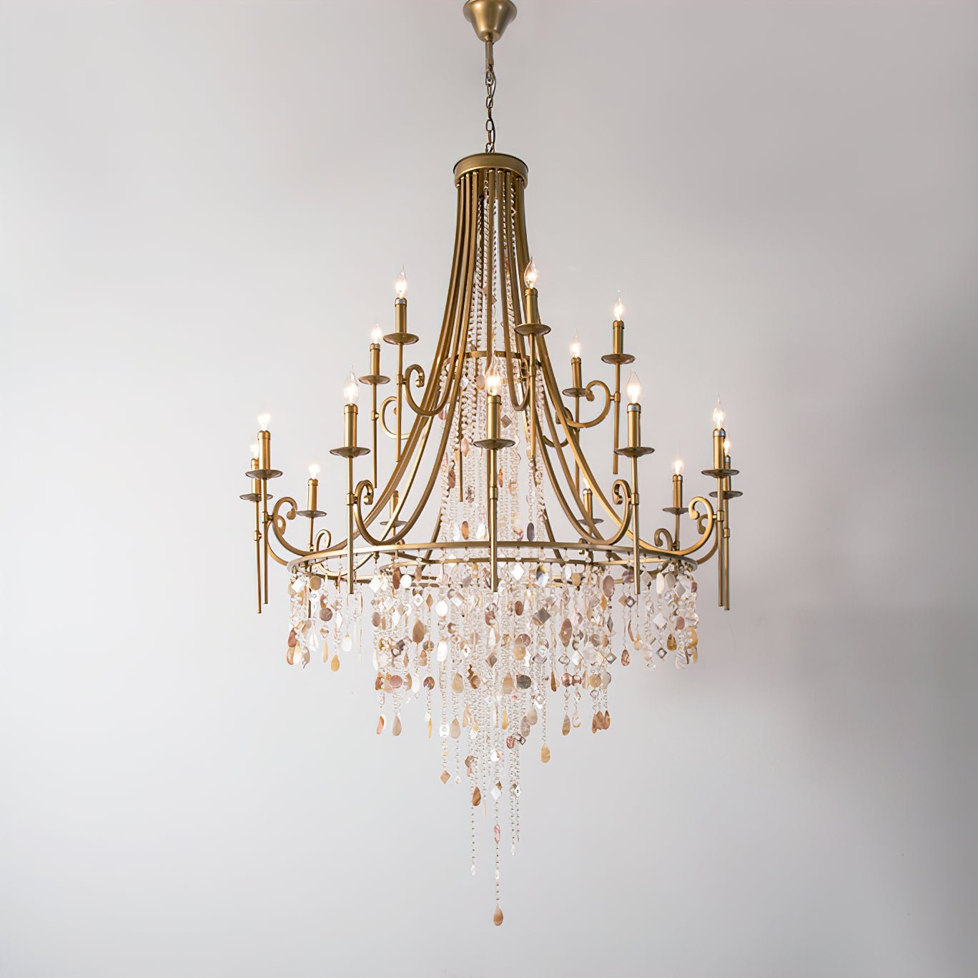 Errina Postmodern Luxury Shell Crystal Chandelier - Letslighting