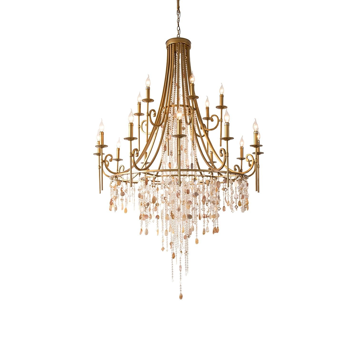 Errina Postmodern Luxury Shell Crystal Chandelier - Letslighting