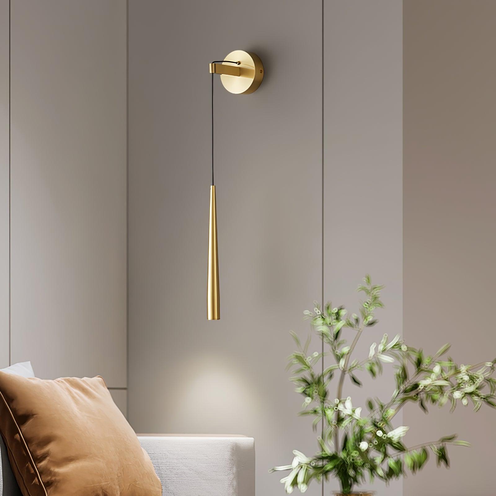 Plex Modern Minimalist Conical Crystal Wall Lamp - Letslighting