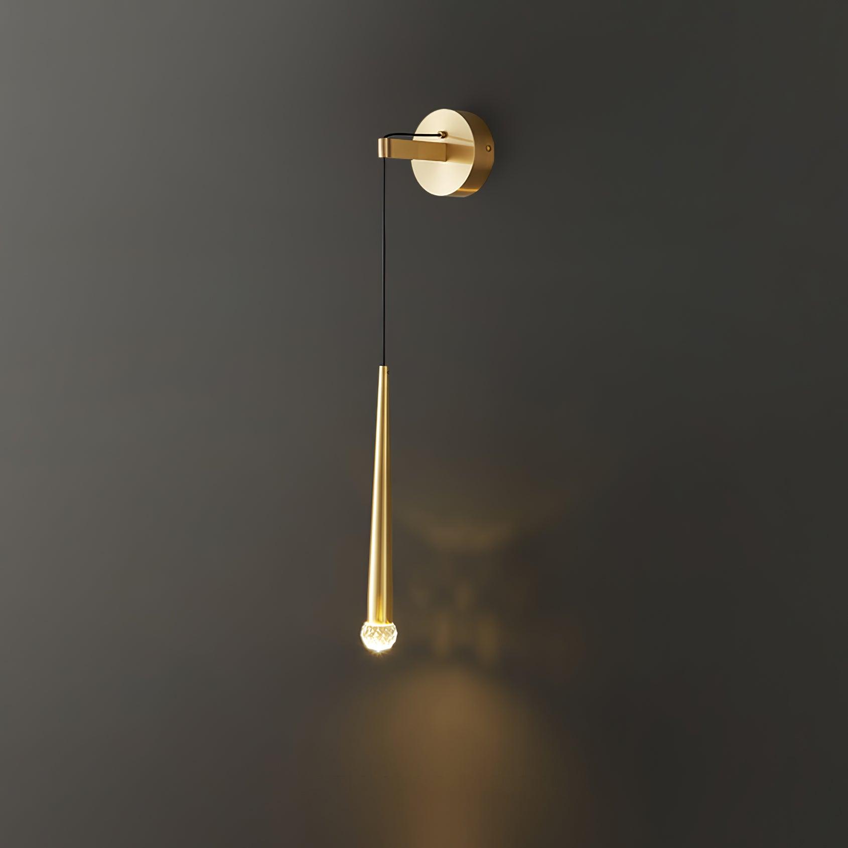 Plex Modern Minimalist Conical Crystal Wall Lamp - Letslighting