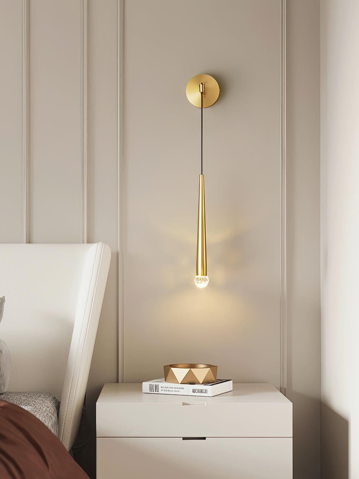 Plex Modern Minimalist Conical Crystal Wall Lamp - Letslighting