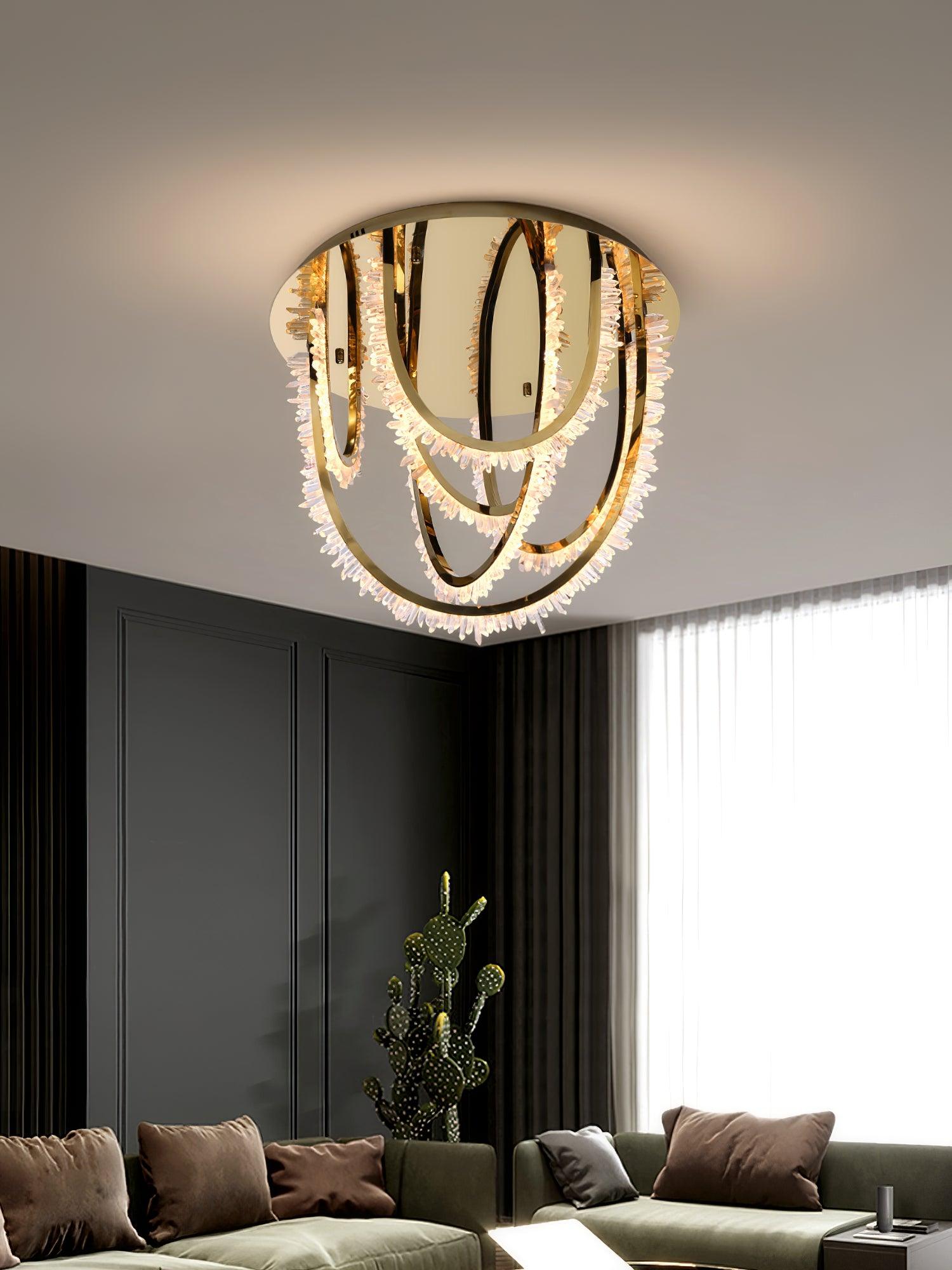 Crystal Individual Creativity Corde Crystal Ceiling Light - Letslighting