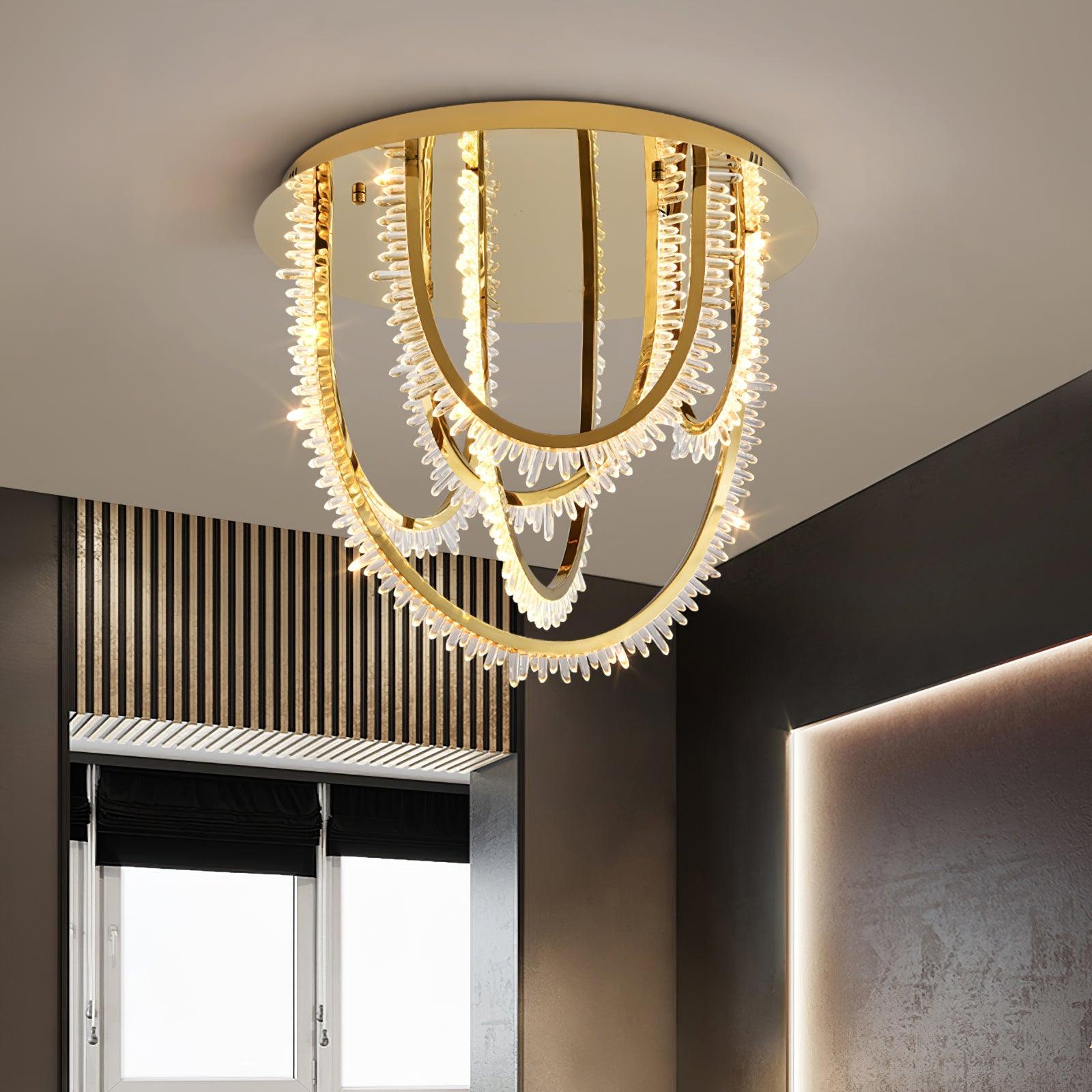 Crystal Individual Creativity Corde Crystal Ceiling Light - Letslighting