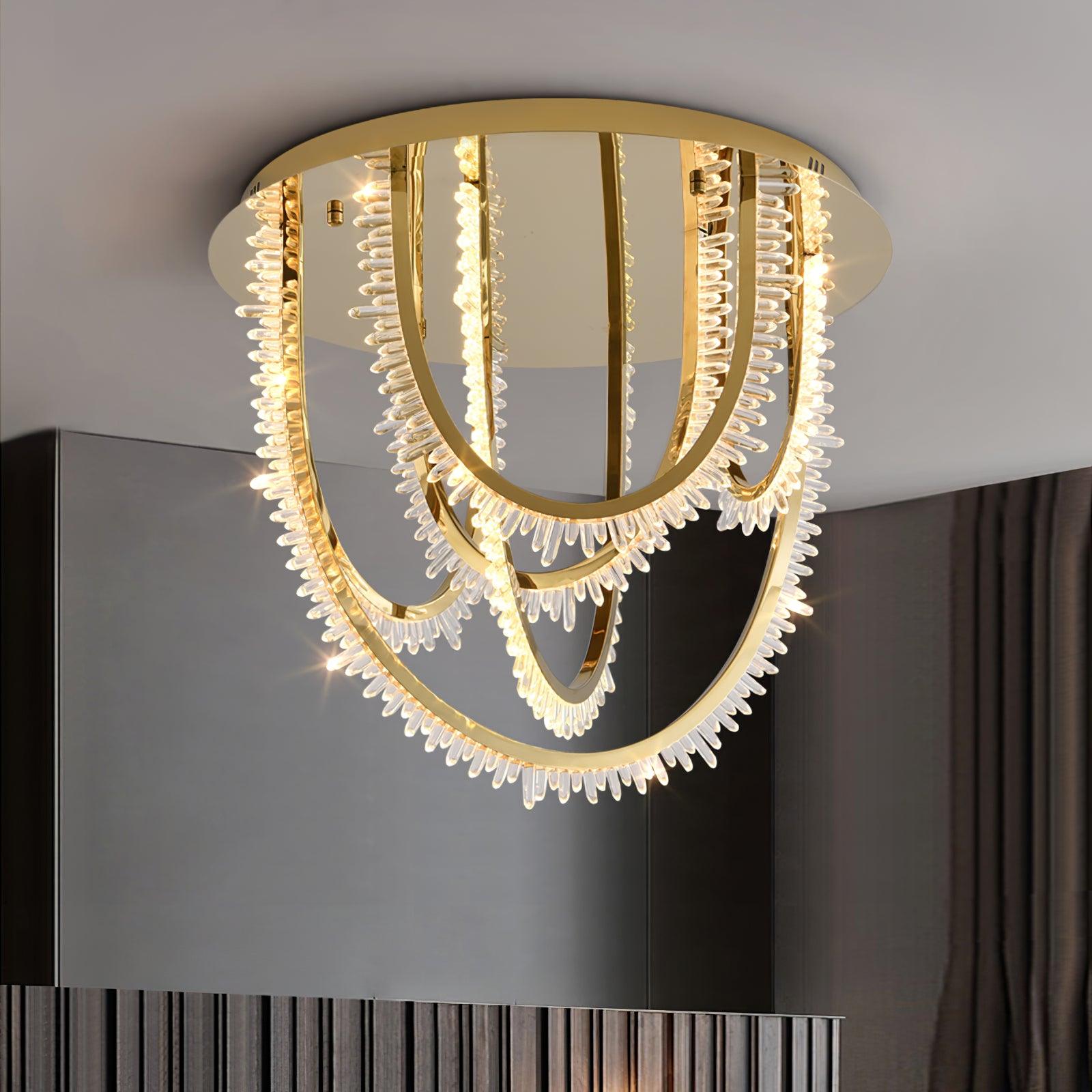 Crystal Individual Creativity Corde Crystal Ceiling Light - Letslighting