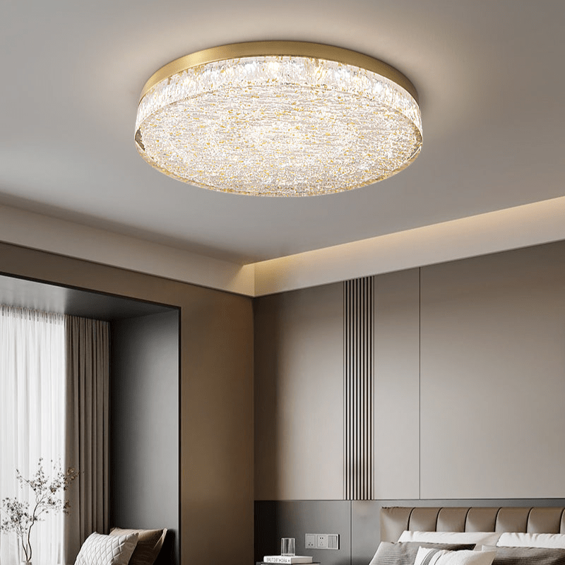 Zemara Postmodern Luxury Core Crystal Resin Ceiling Lamp - Letslighting