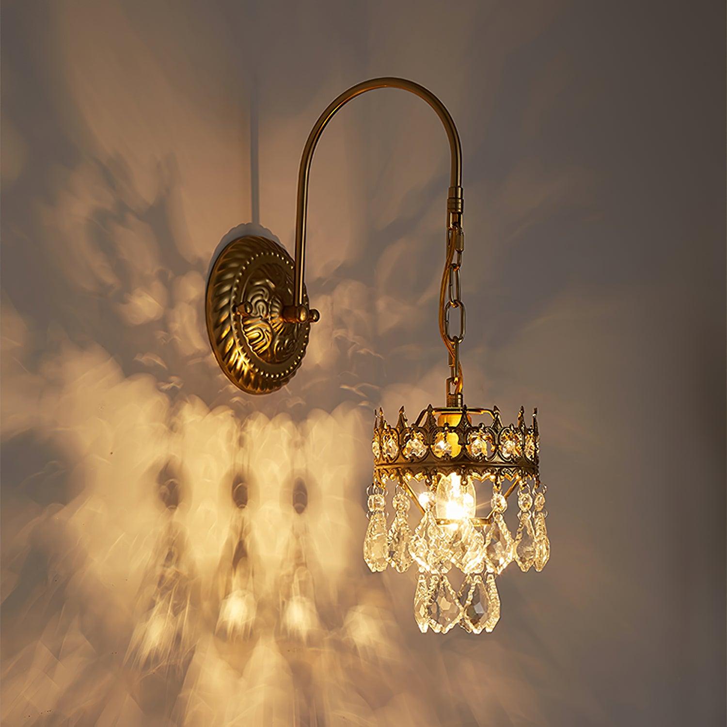 Ivmarila Nordic Art Crown Crystal Sconce Wall lamp - Letslighting
