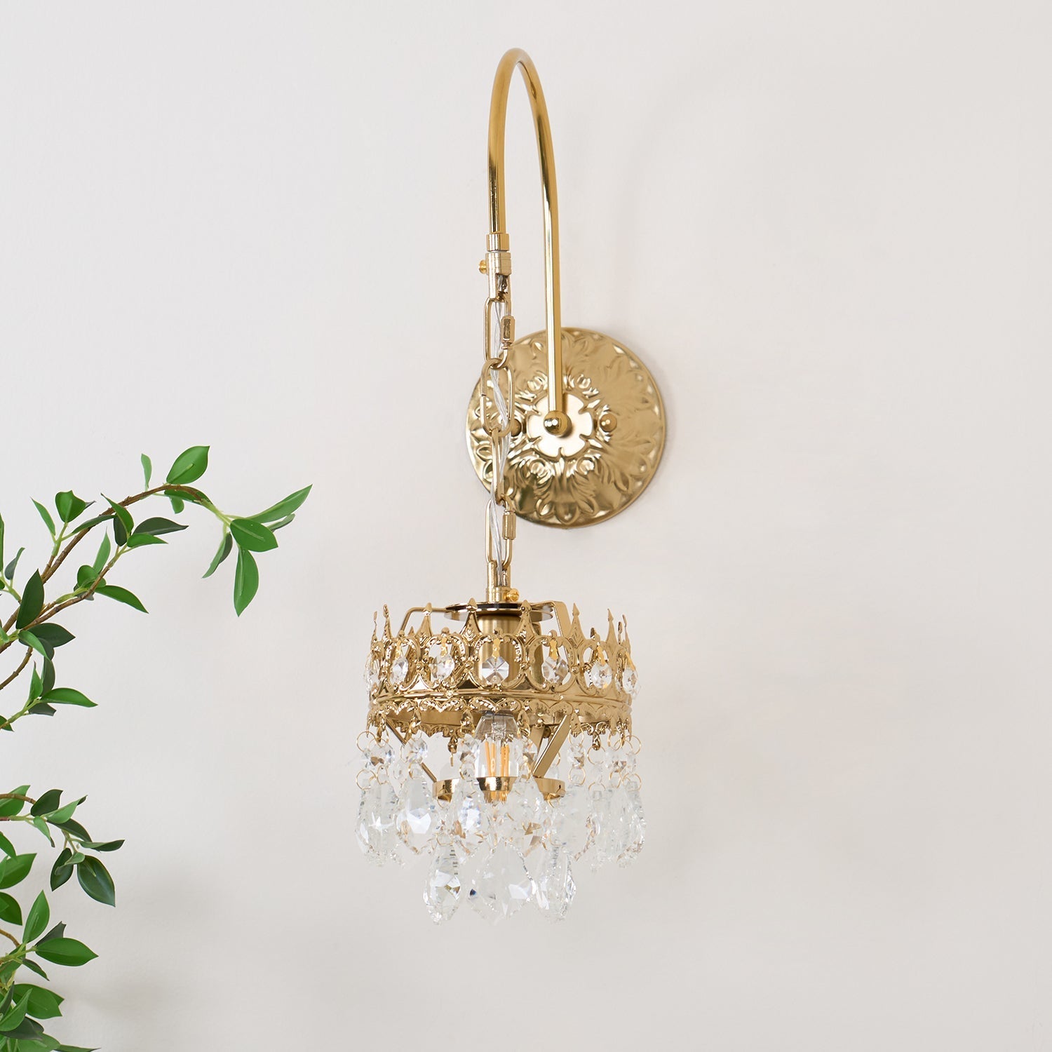 Ivmarila Nordic Art Crown Crystal Sconce Wall lamp - Letslighting
