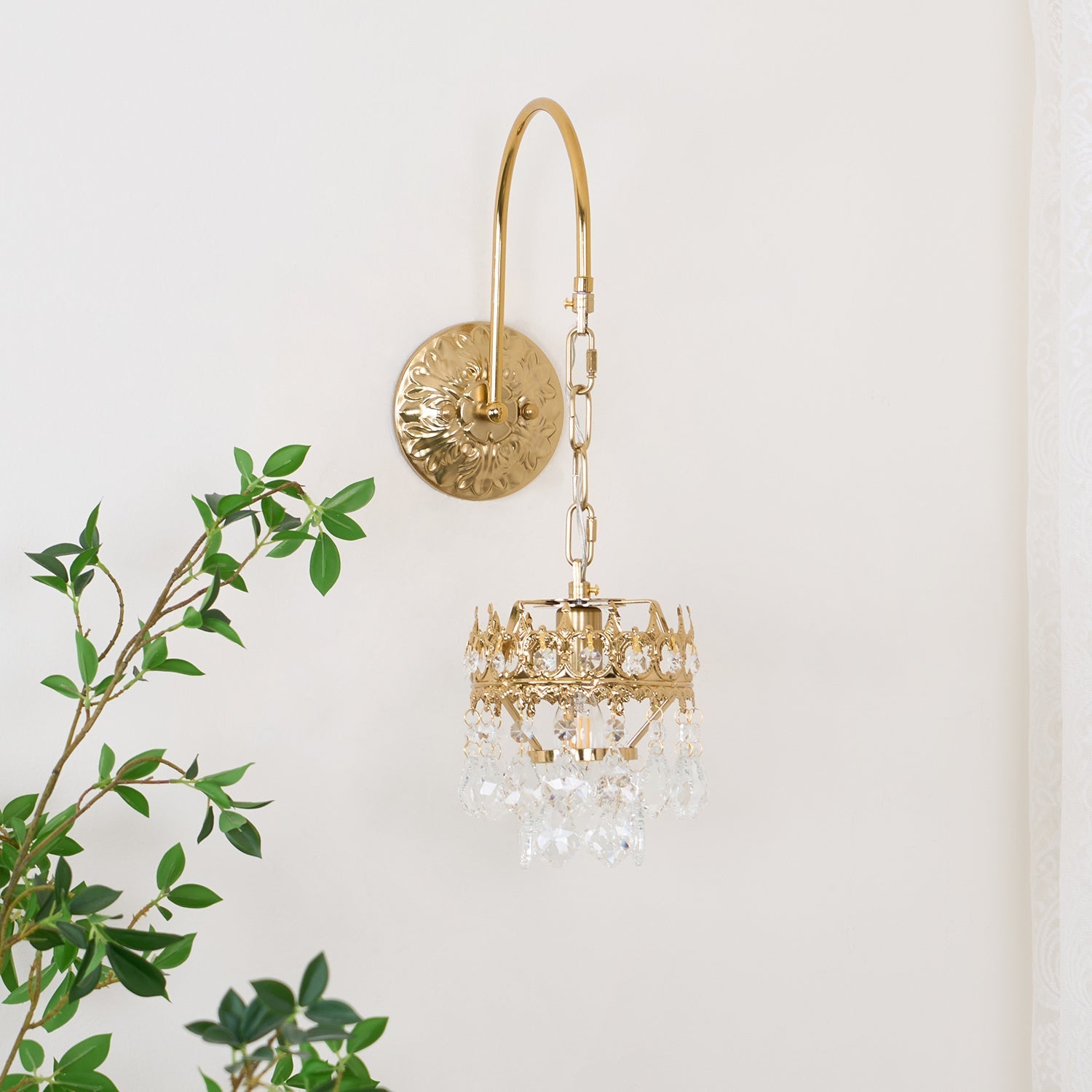 Ivmarila Nordic Art Crown Crystal Sconce Wall lamp - Letslighting