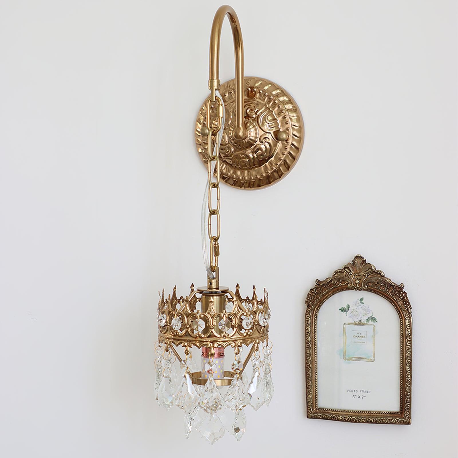 Ivmarila Nordic Art Crown Crystal Sconce Wall lamp - Letslighting