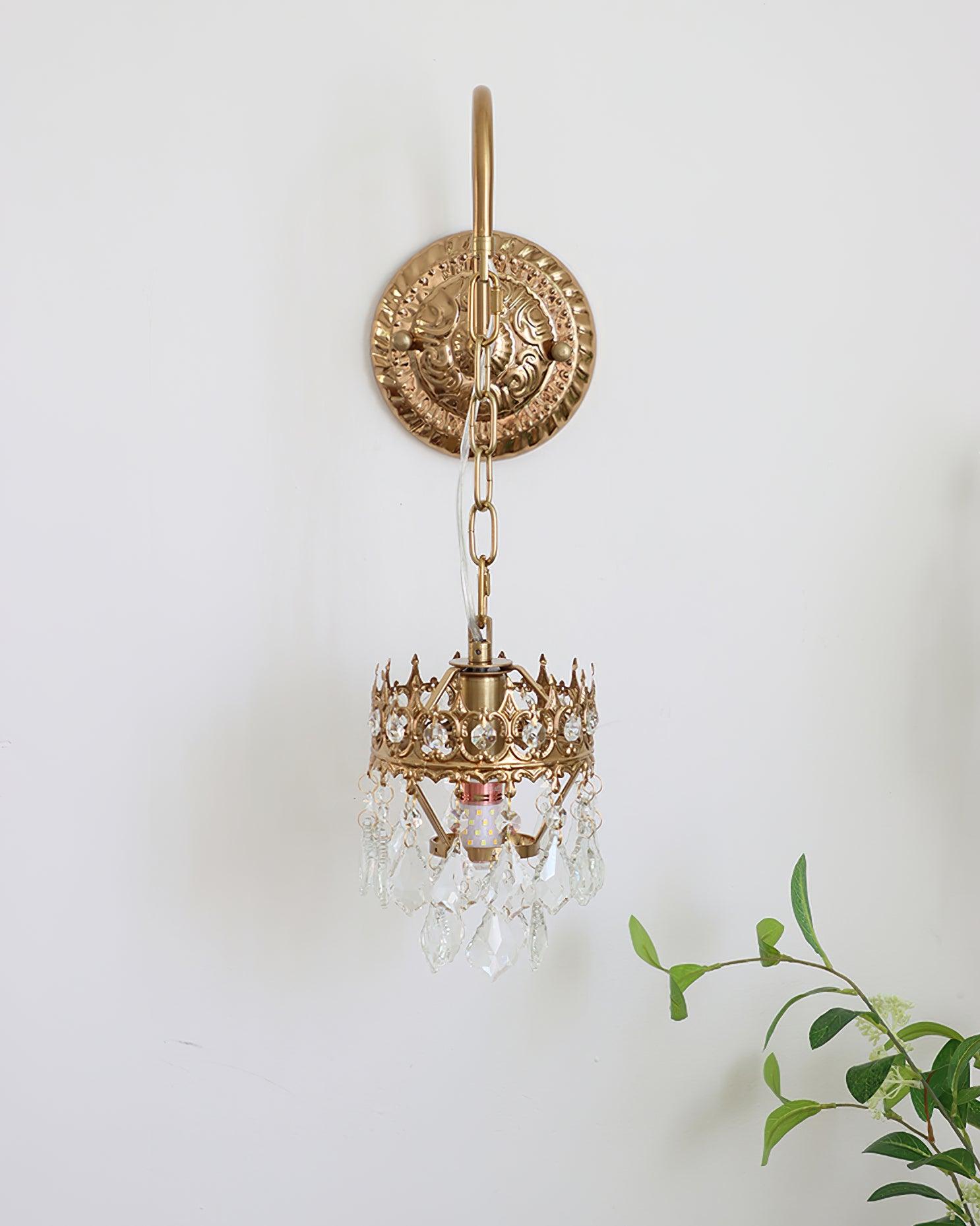 Ivmarila Nordic Art Crown Crystal Sconce Wall lamp - Letslighting