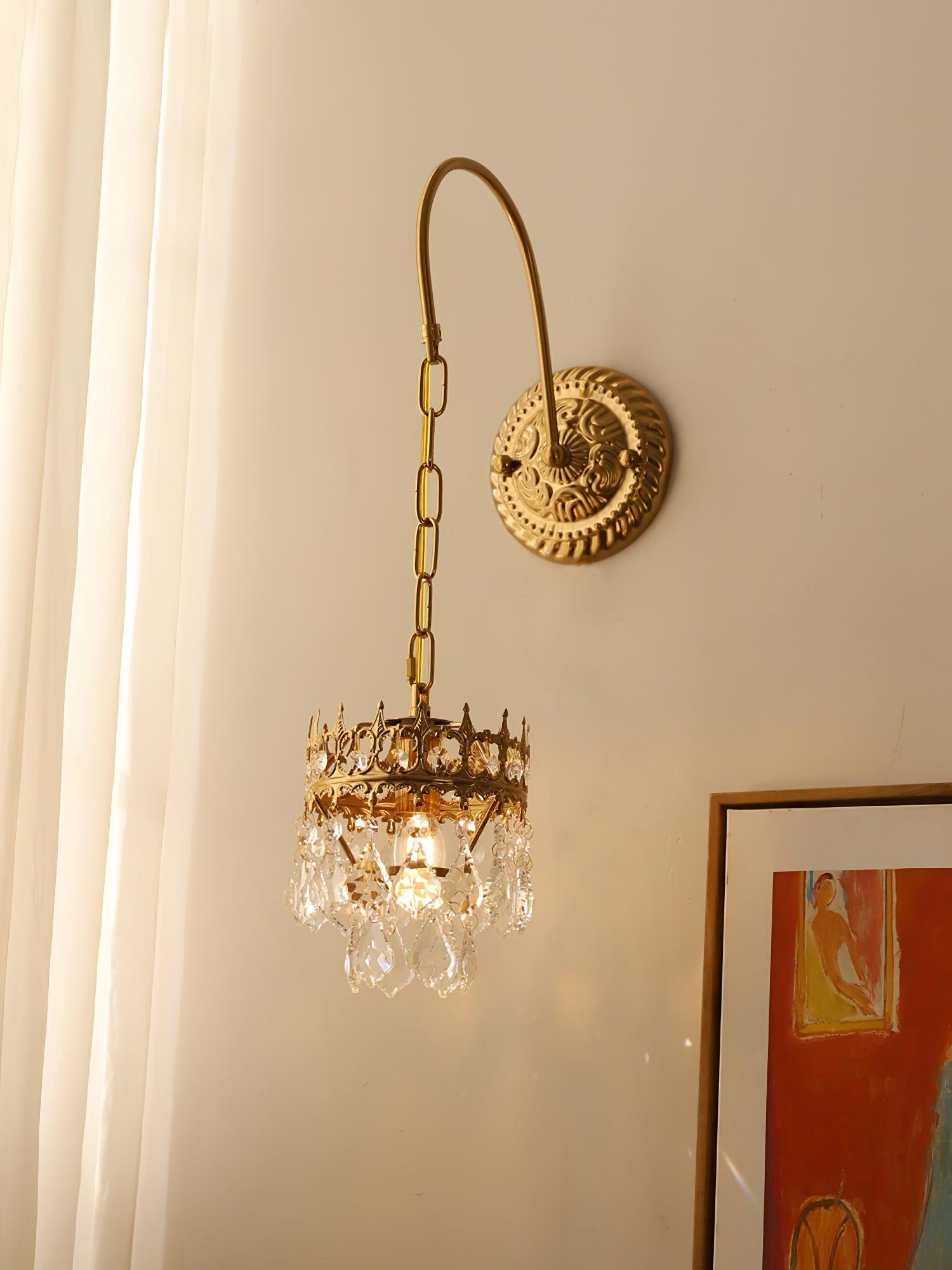 Ivmarila Nordic Art Crown Crystal Sconce Wall lamp - Letslighting