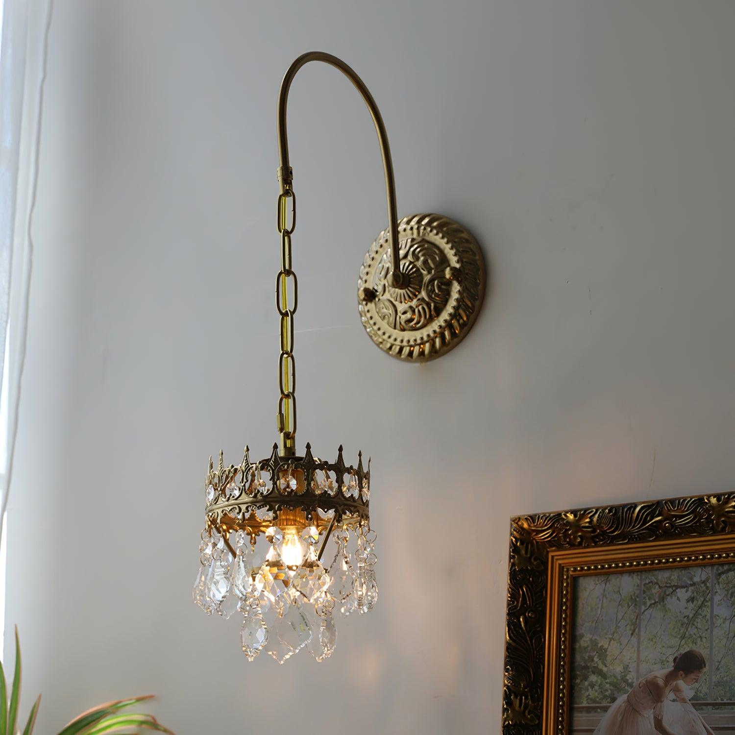 Ivmarila Nordic Art Crown Crystal Sconce Wall lamp - Letslighting