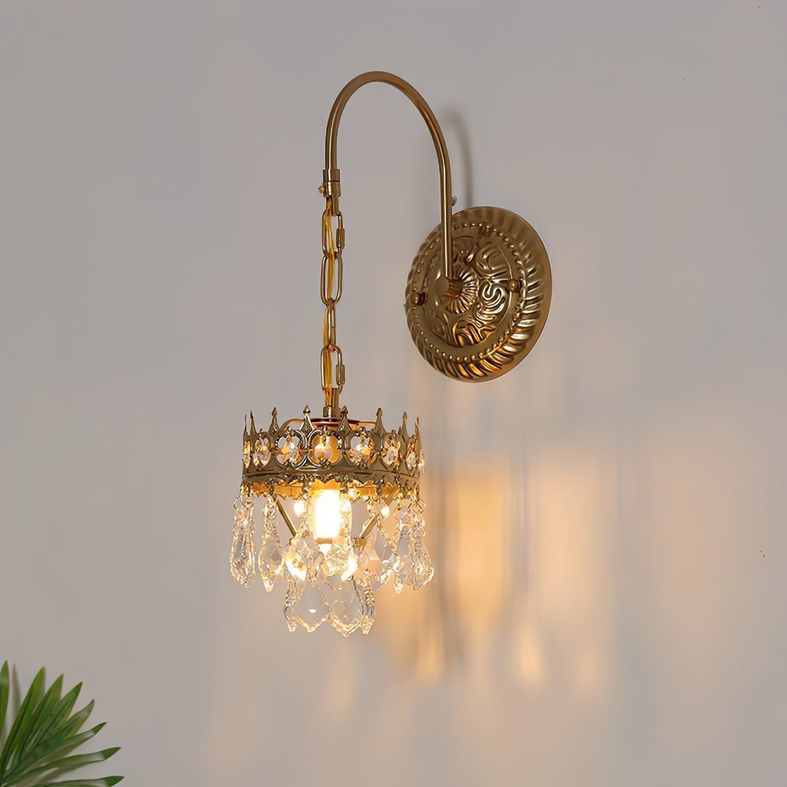 Ivmarila Nordic Art Crown Crystal Sconce Wall lamp - Letslighting