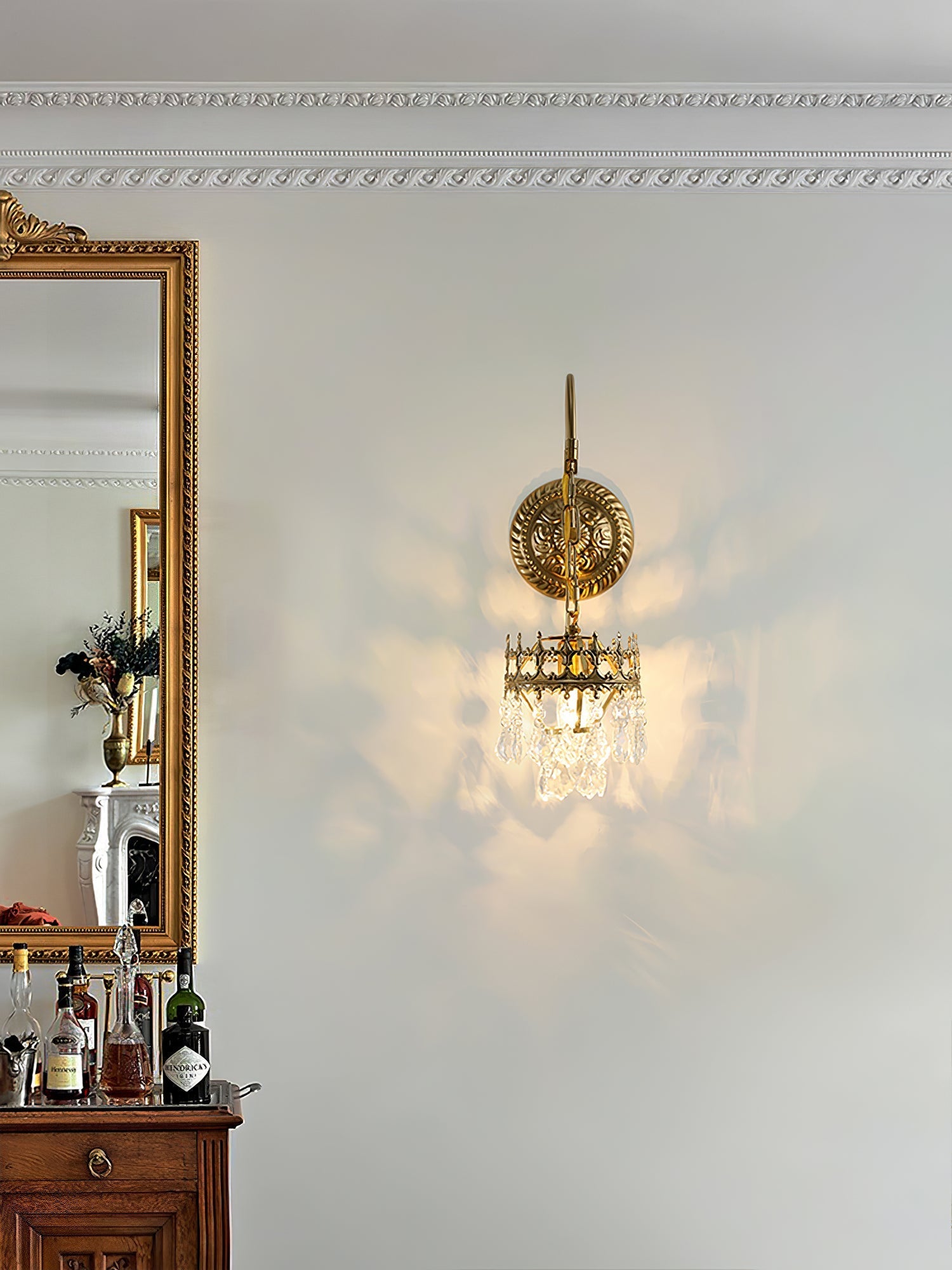 Ivmarila Nordic Art Crown Crystal Sconce Wall lamp - Letslighting
