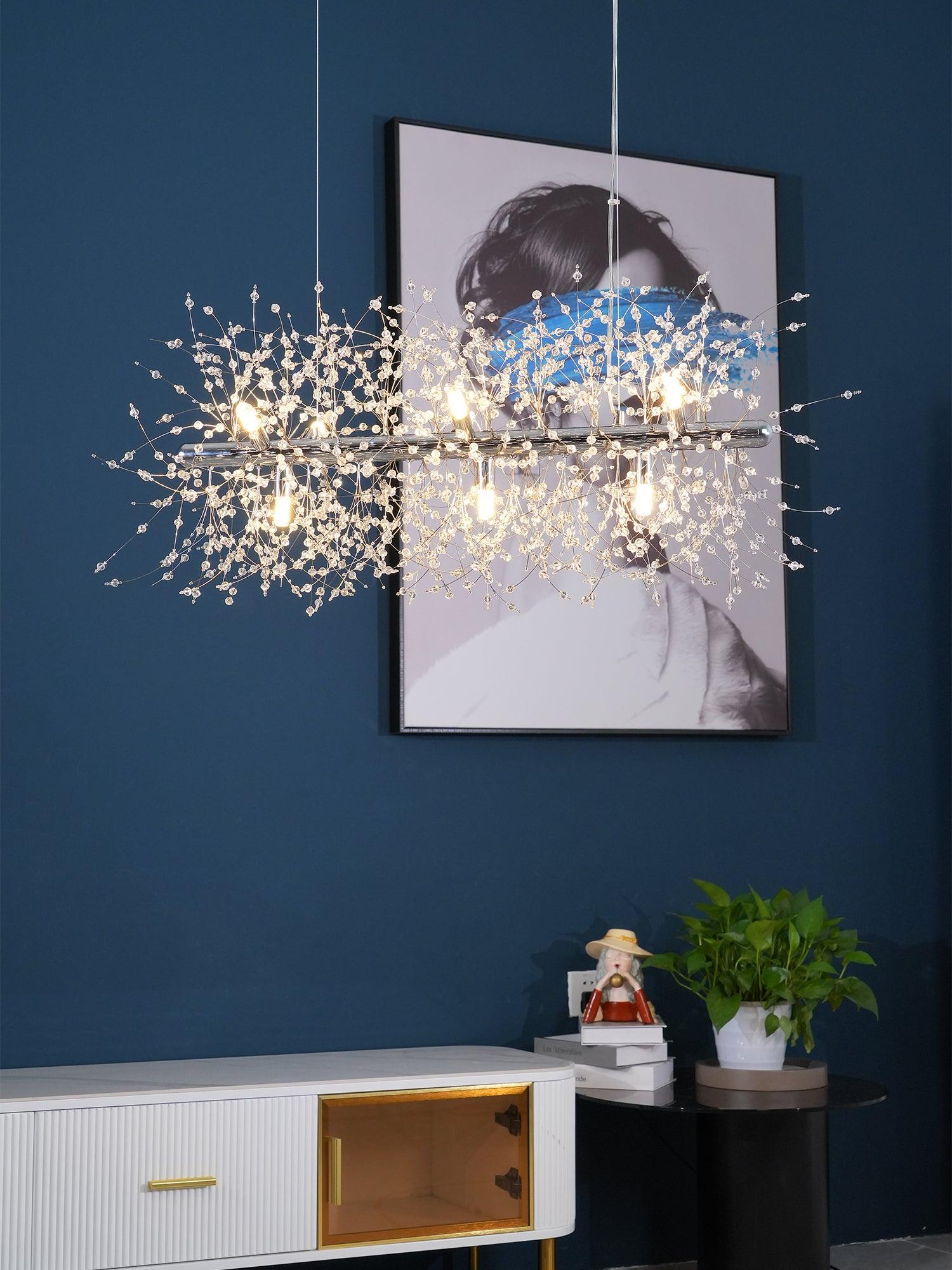 Lustra Chandelier Crystal Dandelion with Crystals - Letslighting