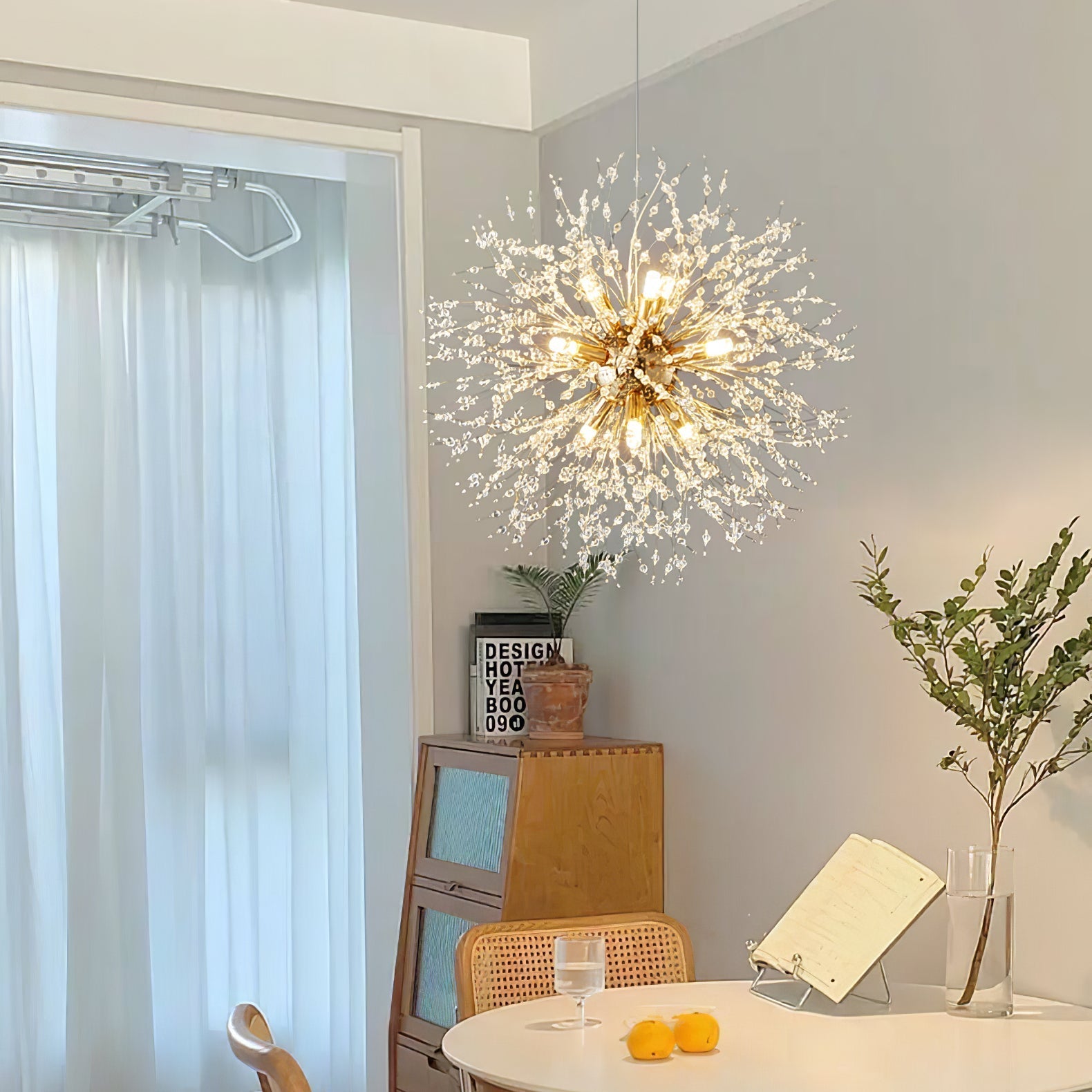Lustra Chandelier Crystal Dandelion with Crystals - Letslighting