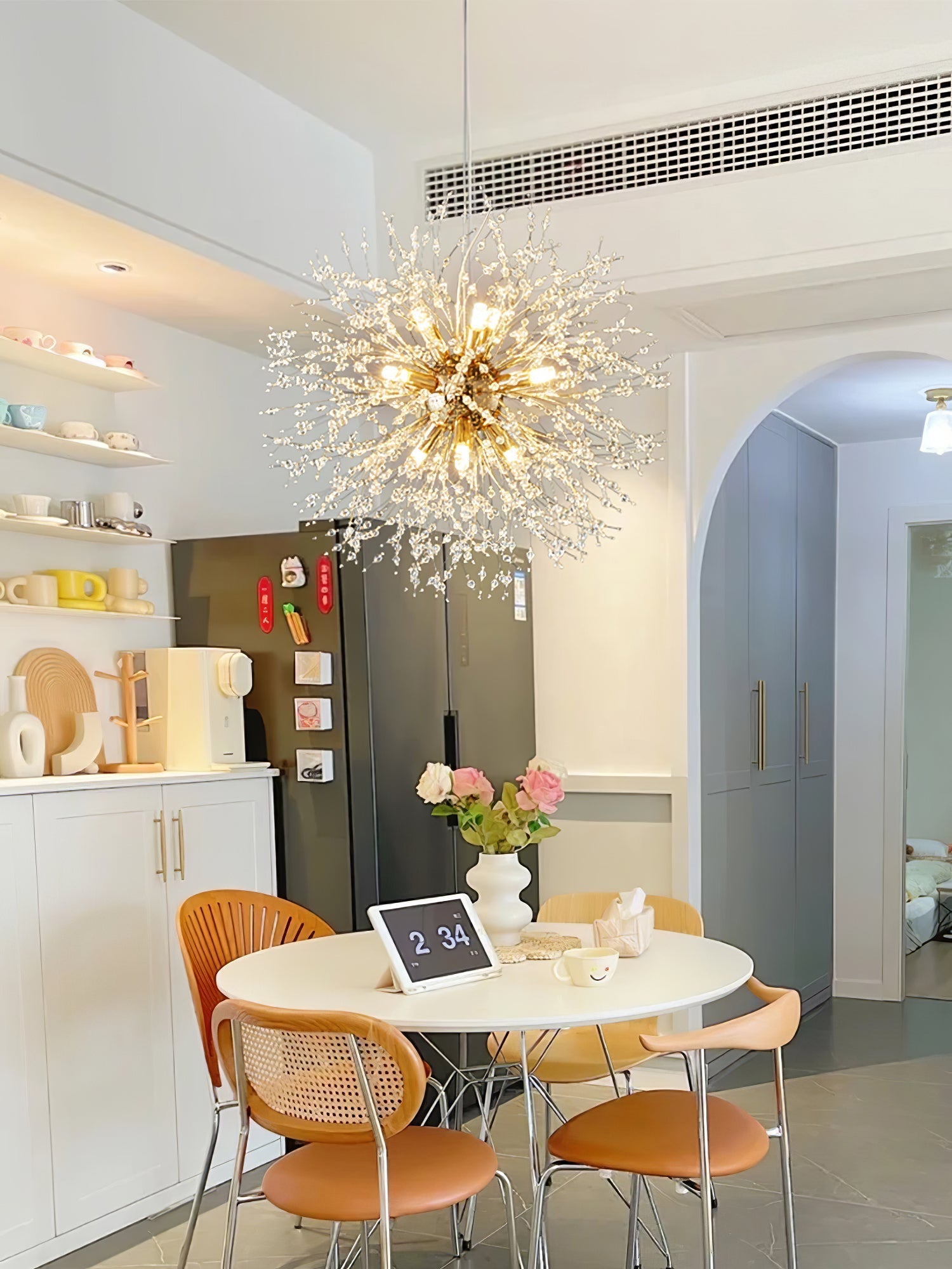 Lustra Chandelier Crystal Dandelion with Crystals - Letslighting