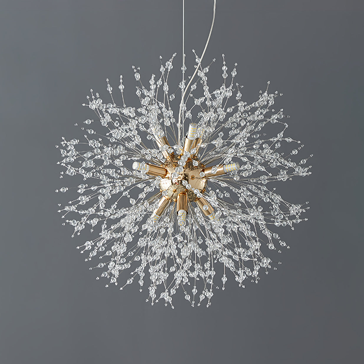 Lustra Chandelier Crystal Dandelion with Crystals - Letslighting