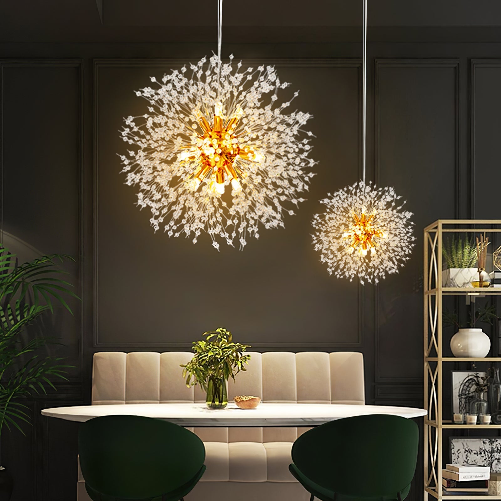 Lustra Chandelier Crystal Dandelion with Crystals - Letslighting
