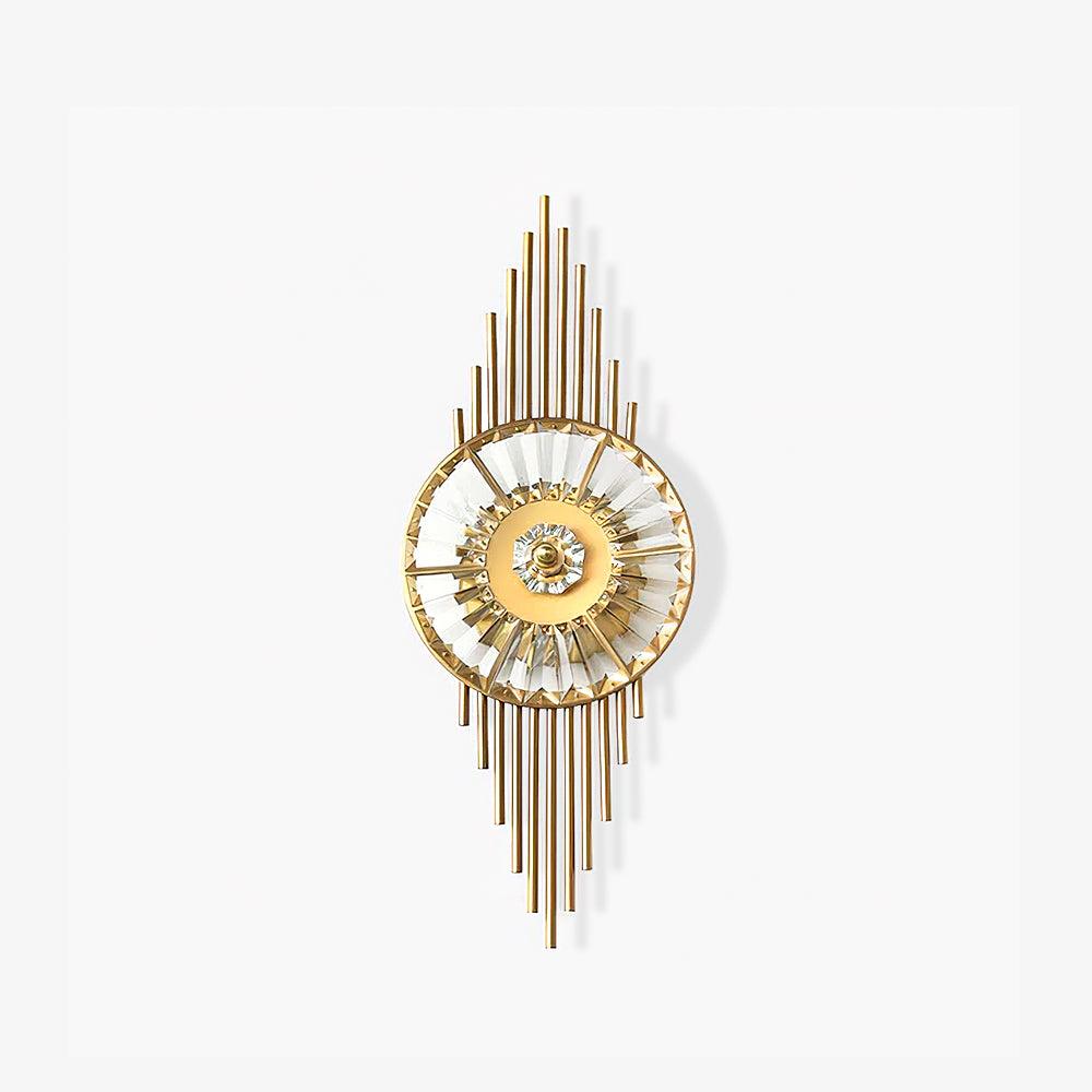 Cilirel Postmodern Luxury Gear Gold Crystal Wall Light - Letslighting