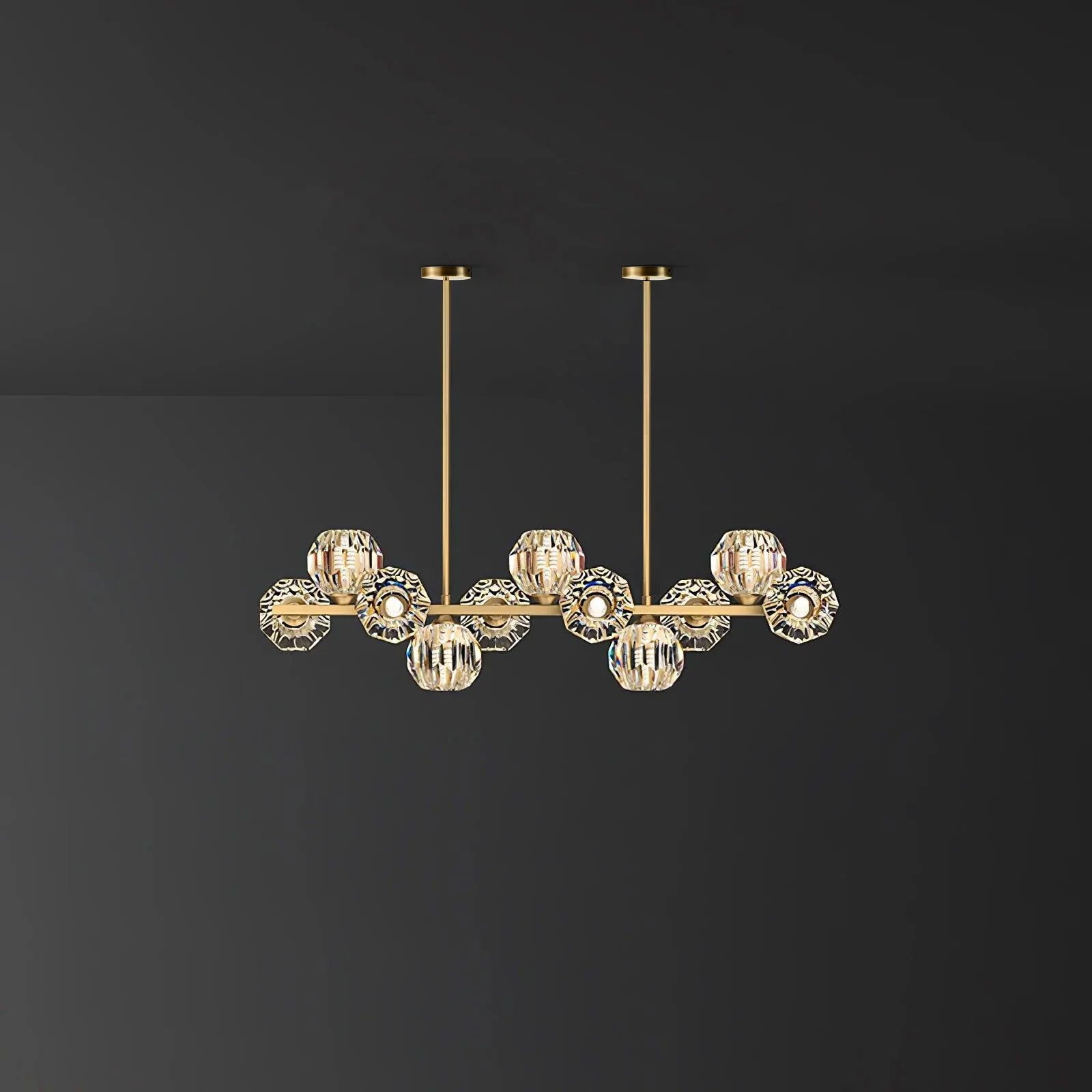 Vavynor Postmodern Luxury Ball Brass Crystal Glass Chandelier - Letslighting