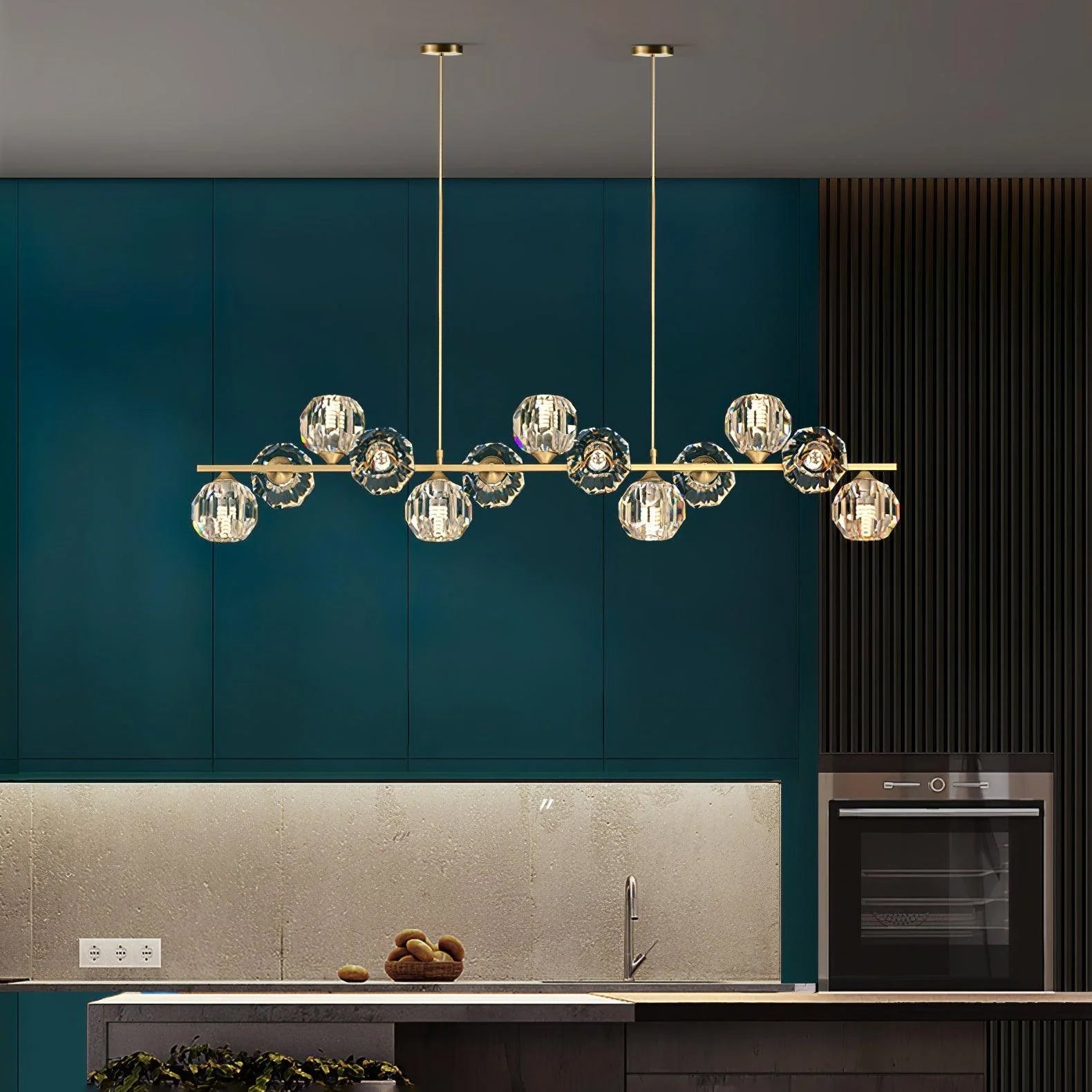 Vavynor Postmodern Luxury Ball Brass Crystal Glass Chandelier - Letslighting