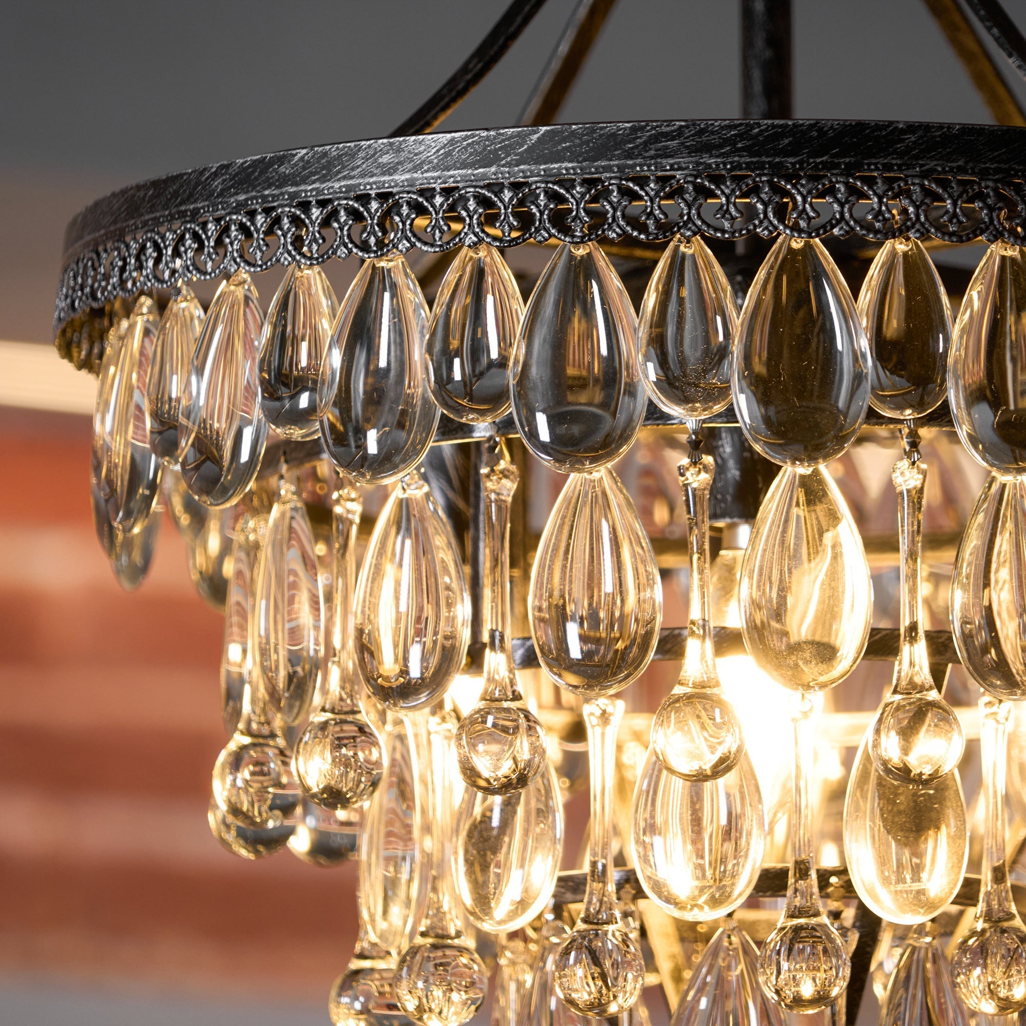 Blink Unique Inverted Pyramid Crystal Chandelier - Letslighting
