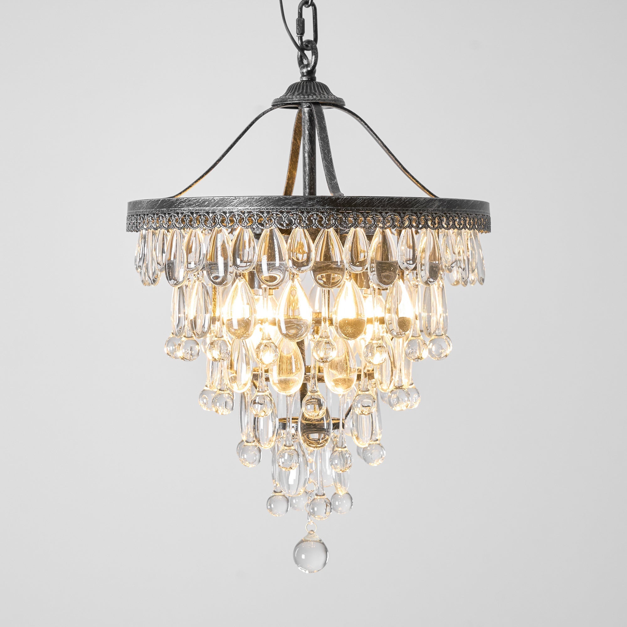 Blink Unique Inverted Pyramid Crystal Chandelier - Letslighting