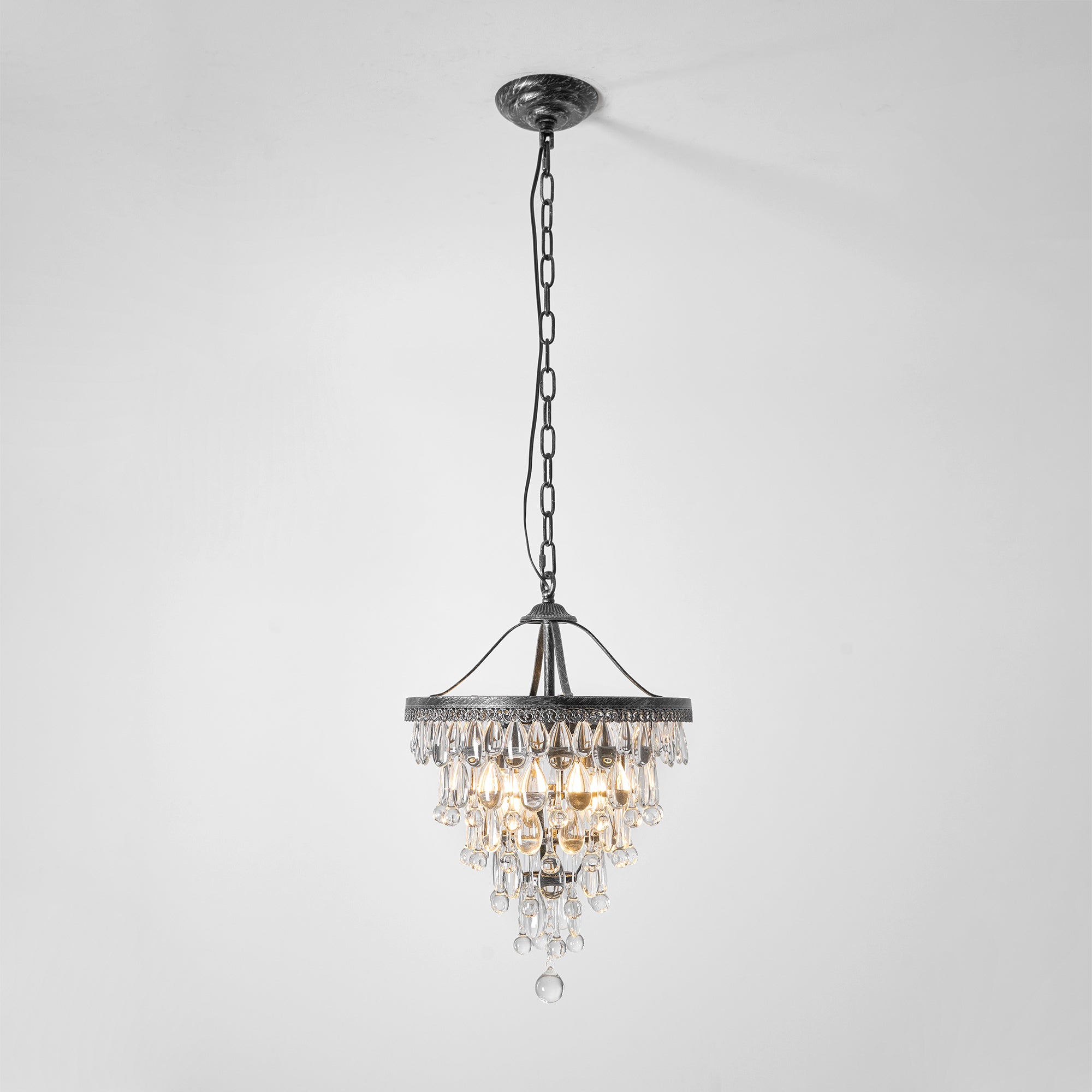 Blink Unique Inverted Pyramid Crystal Chandelier - Letslighting