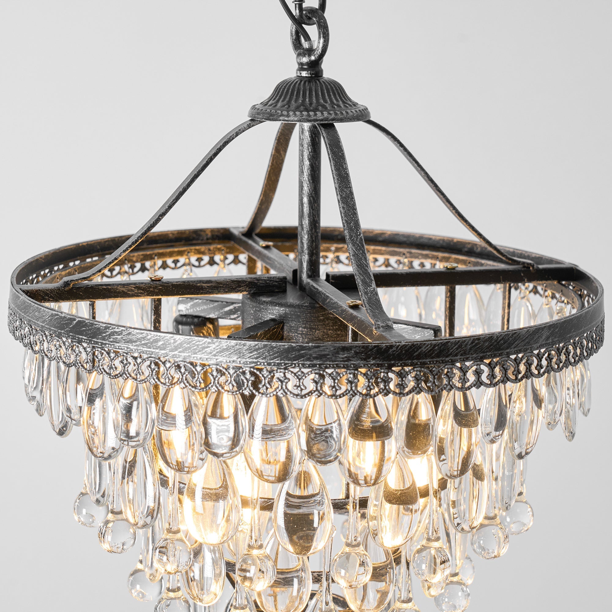 Blink Unique Inverted Pyramid Crystal Chandelier - Letslighting