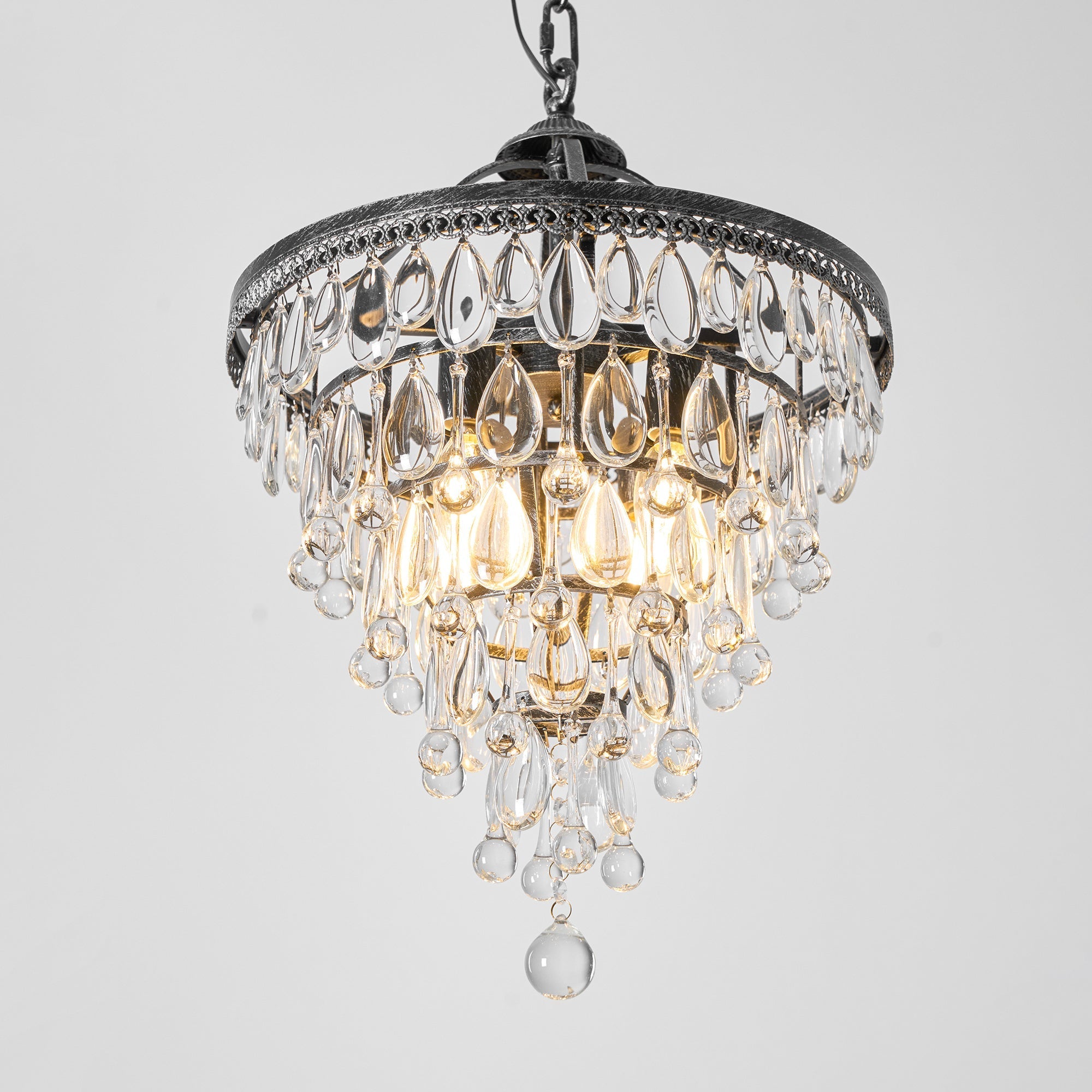 Blink Unique Inverted Pyramid Crystal Chandelier - Letslighting