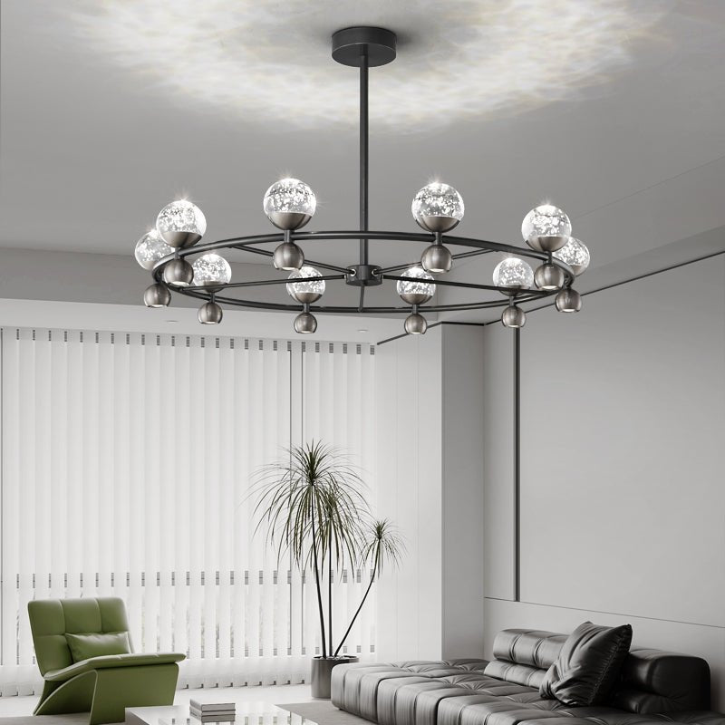 Lumiryn Orbital Glass Globe Chandelier - Letslighting