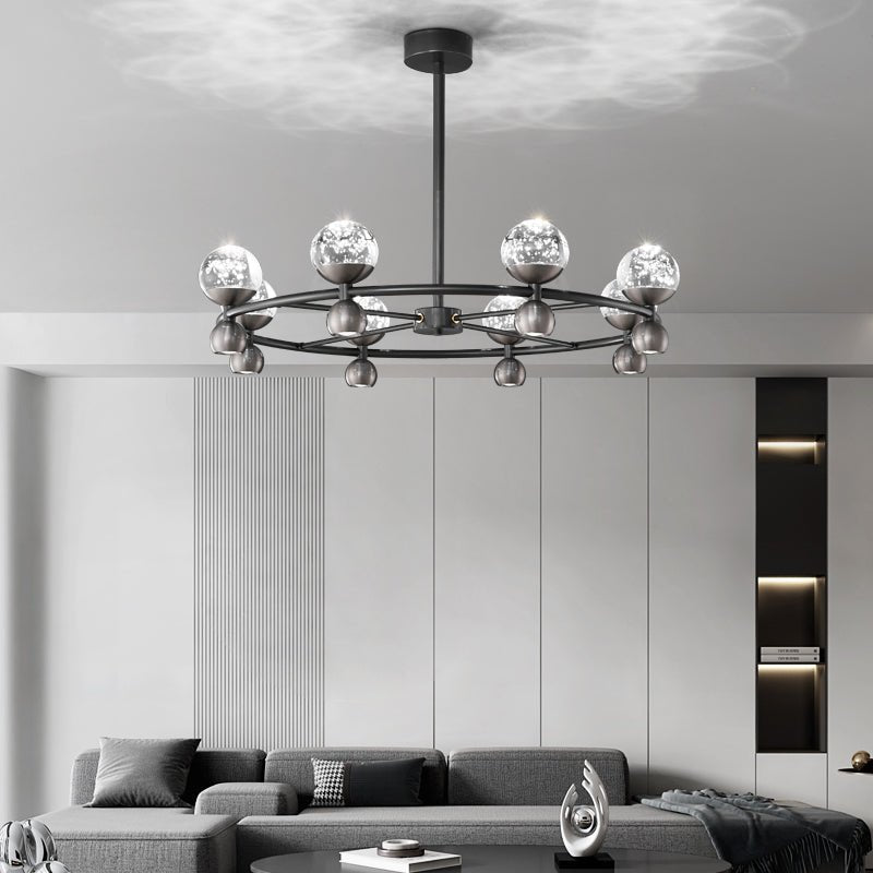 Lumiryn Orbital Glass Globe Chandelier - Letslighting