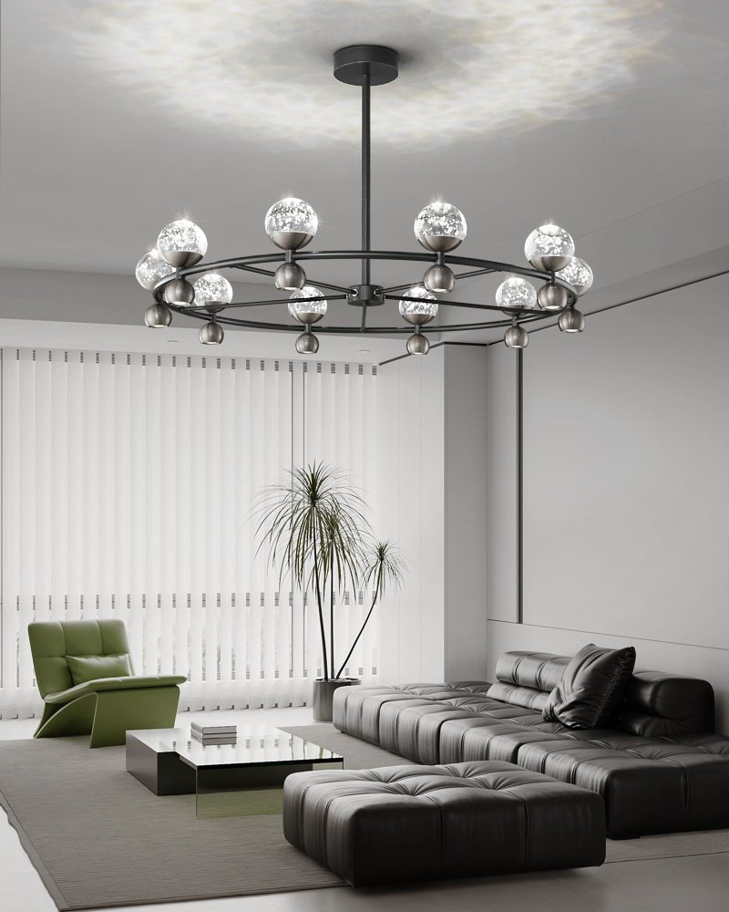 Lumiryn Orbital Glass Globe Chandelier - Letslighting