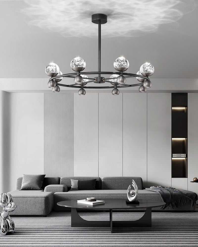Lumiryn Orbital Glass Globe Chandelier - Letslighting