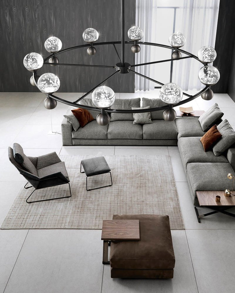 Lumiryn Orbital Glass Globe Chandelier - Letslighting
