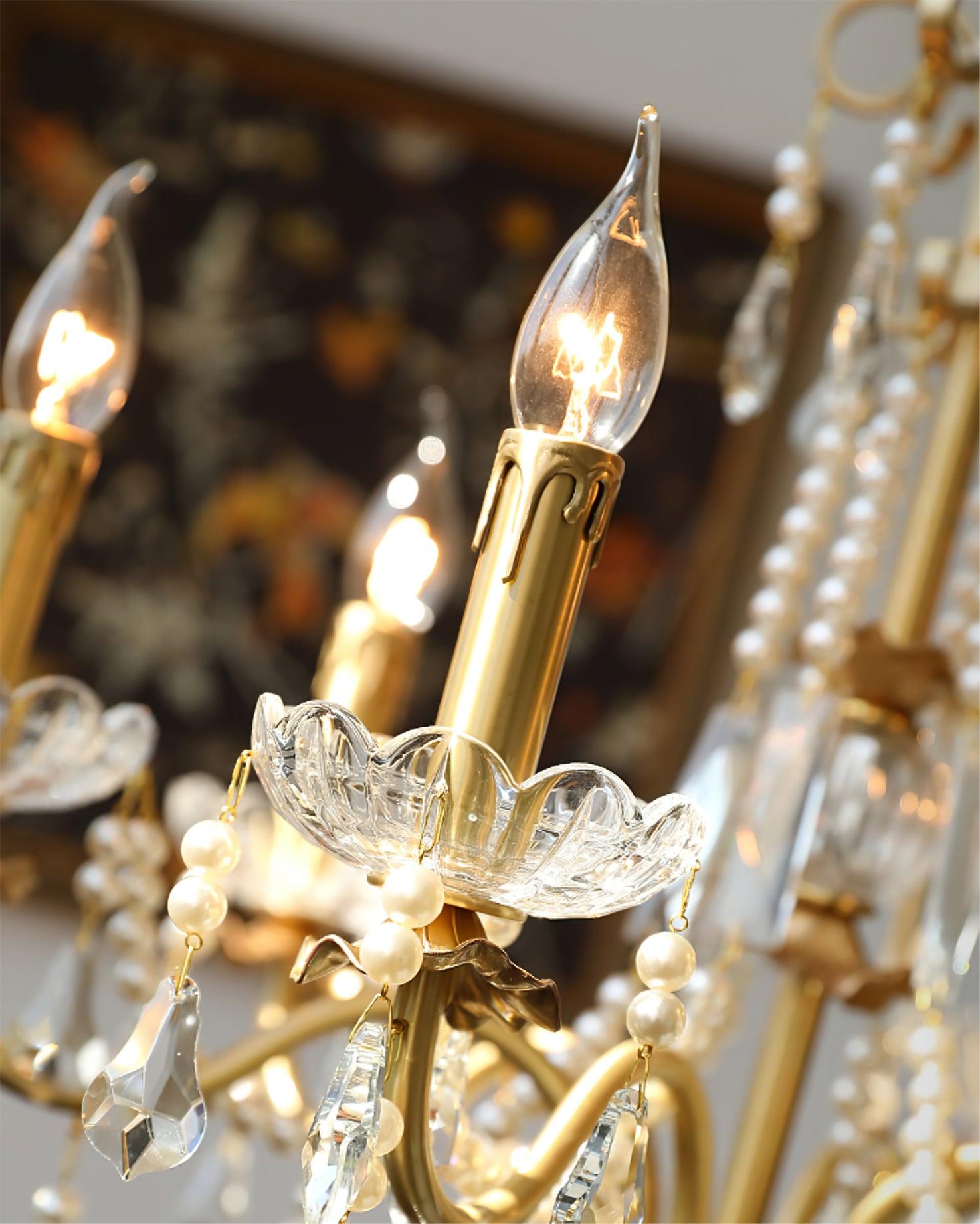Lustra Chandelier Crystal Pearl - Letslighting