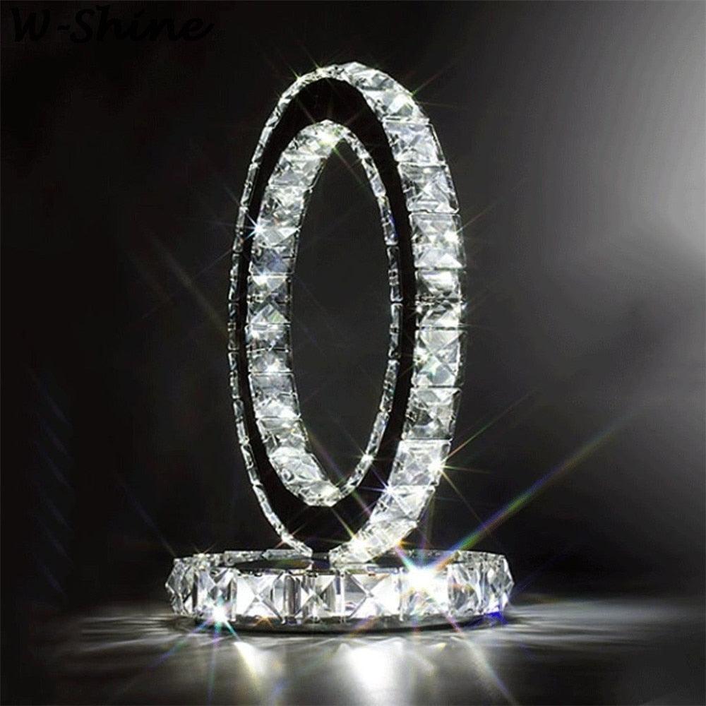 Oriana Crystal Rings Table Lamp - Letslighting