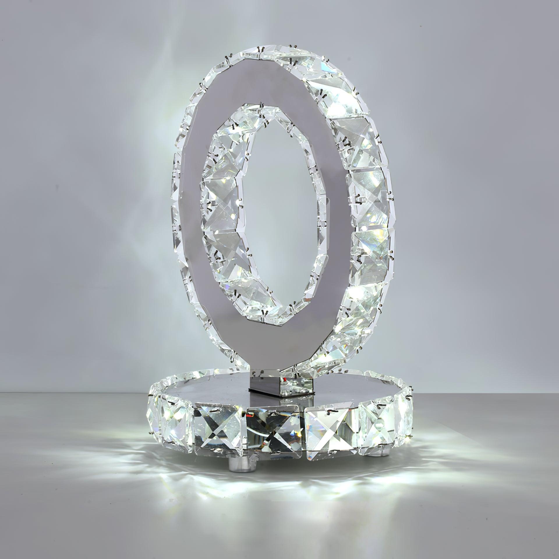 Oriana Crystal Rings Table Lamp - Letslighting