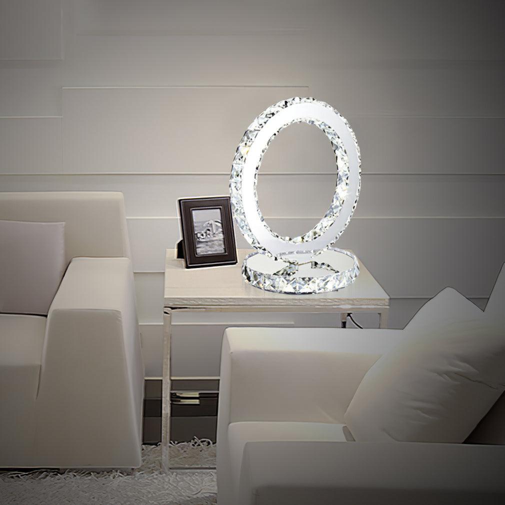 Oriana Crystal Rings Table Lamp - Letslighting