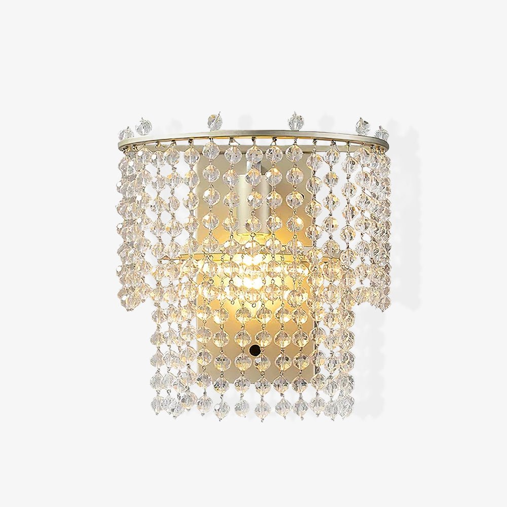 Aurora Crystal Waterfall Wall Light - Letslighting