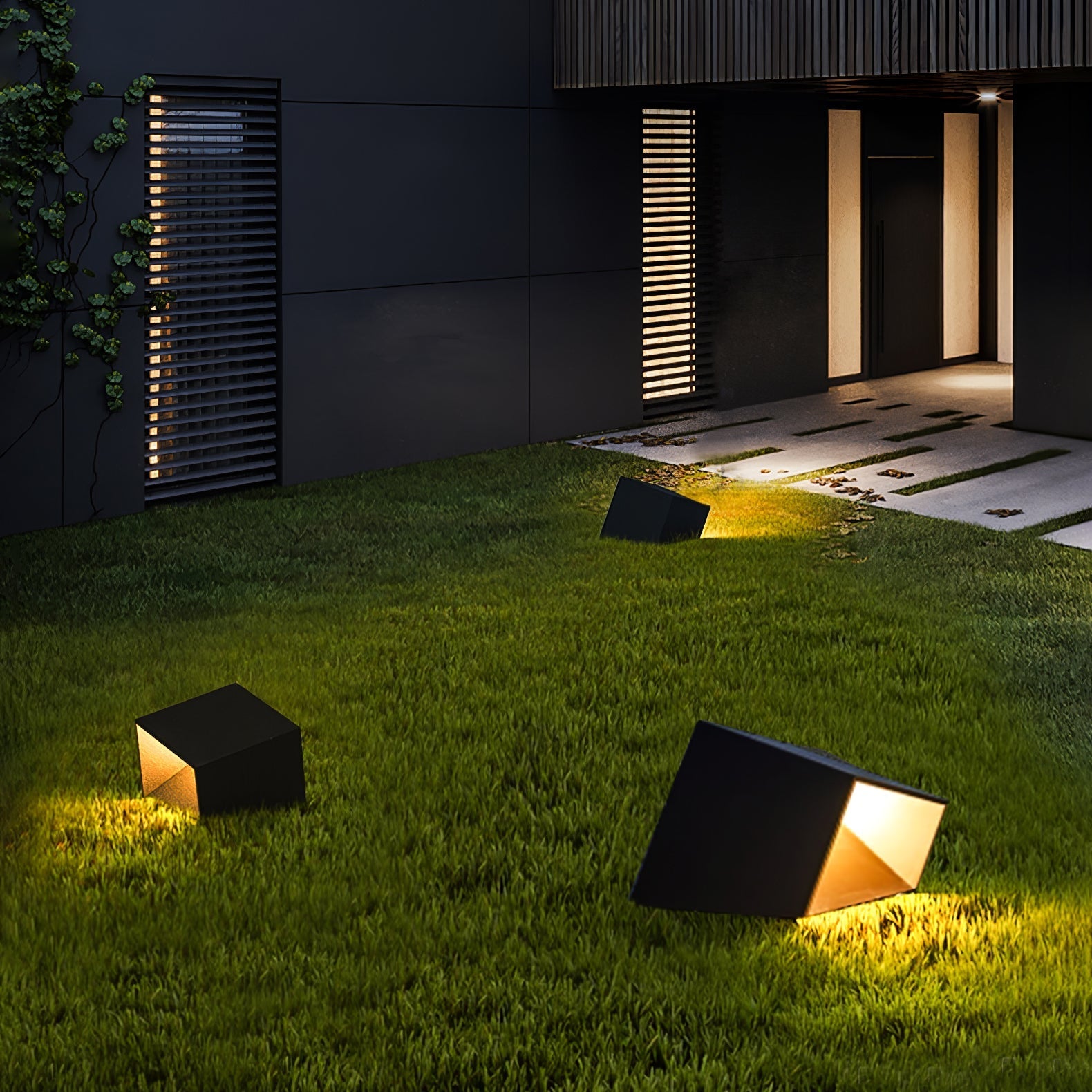 Evsore Unique Cube Garden Solar Outdoor Light - Letslighting